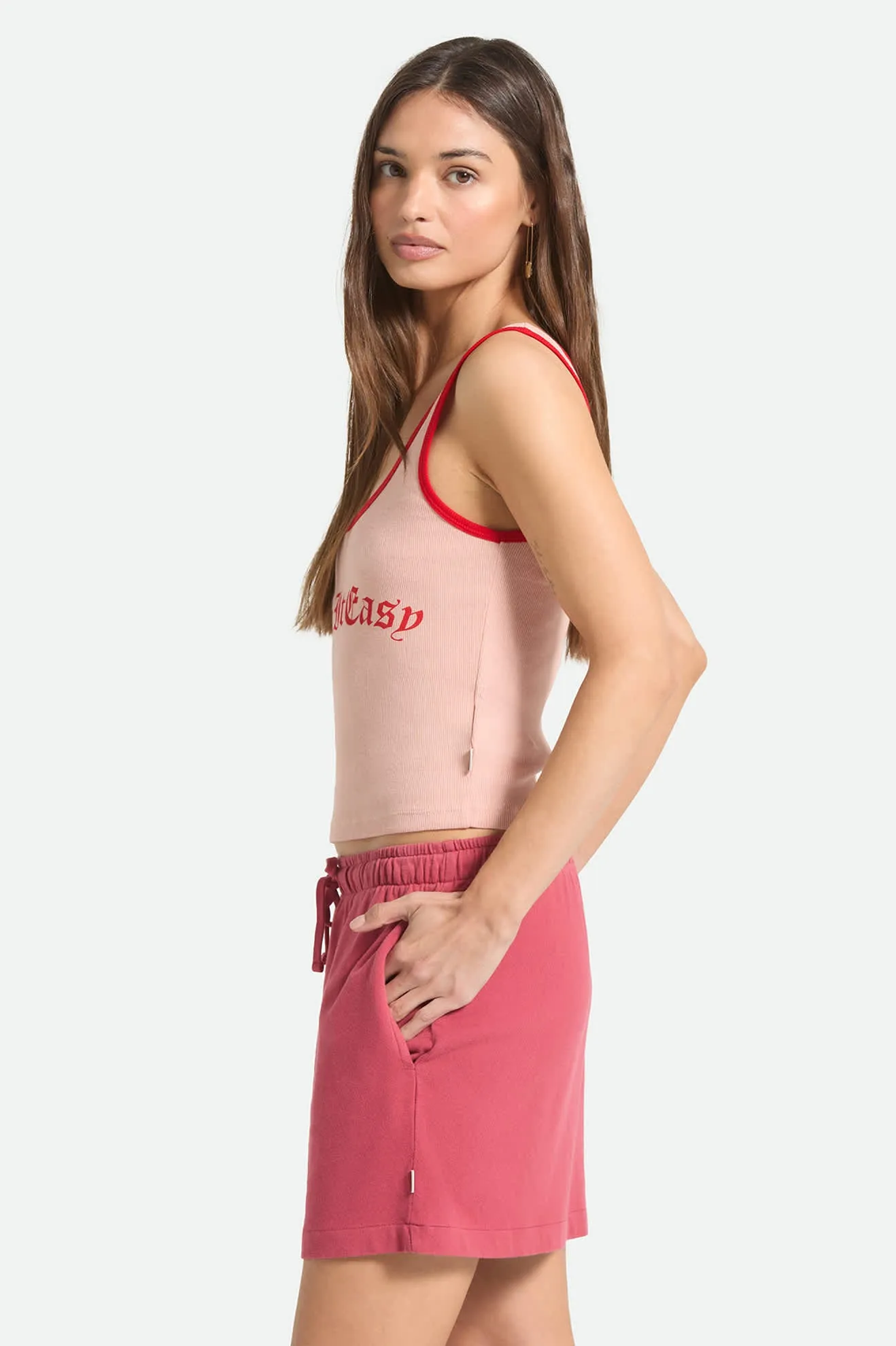 Take It Easy Ringer A-Tank - Silver Pink sold by Brixton product image thumbnail 3