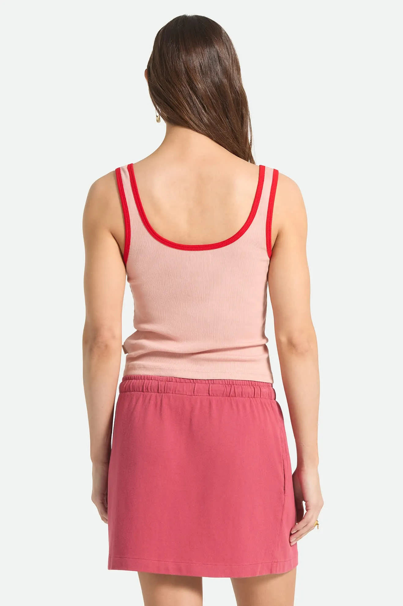 Take It Easy Ringer A-Tank - Silver Pink sold by Brixton product image thumbnail 4