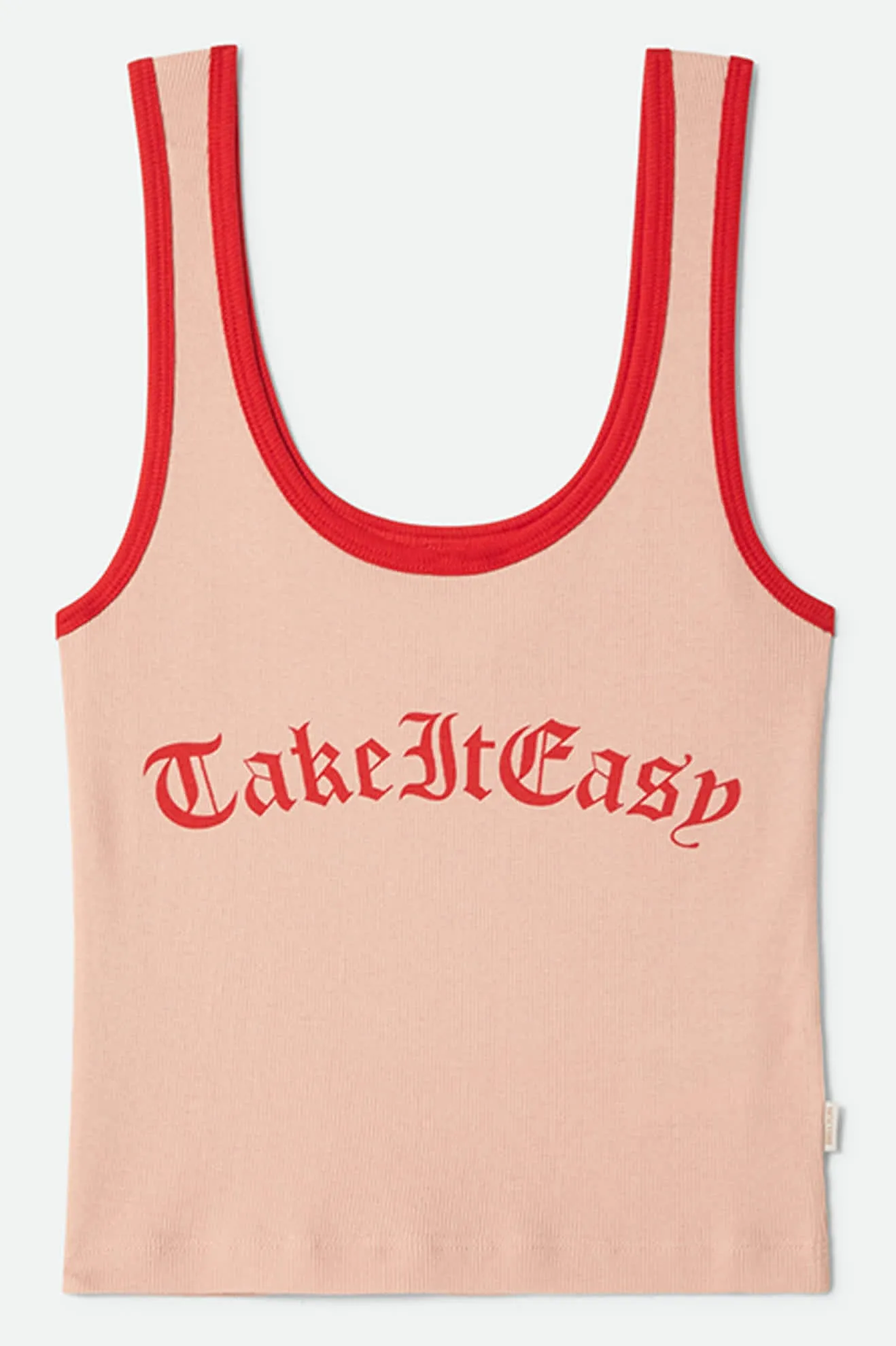 Take It Easy Ringer A-Tank - Silver Pink sold by Brixton product image thumbnail 2