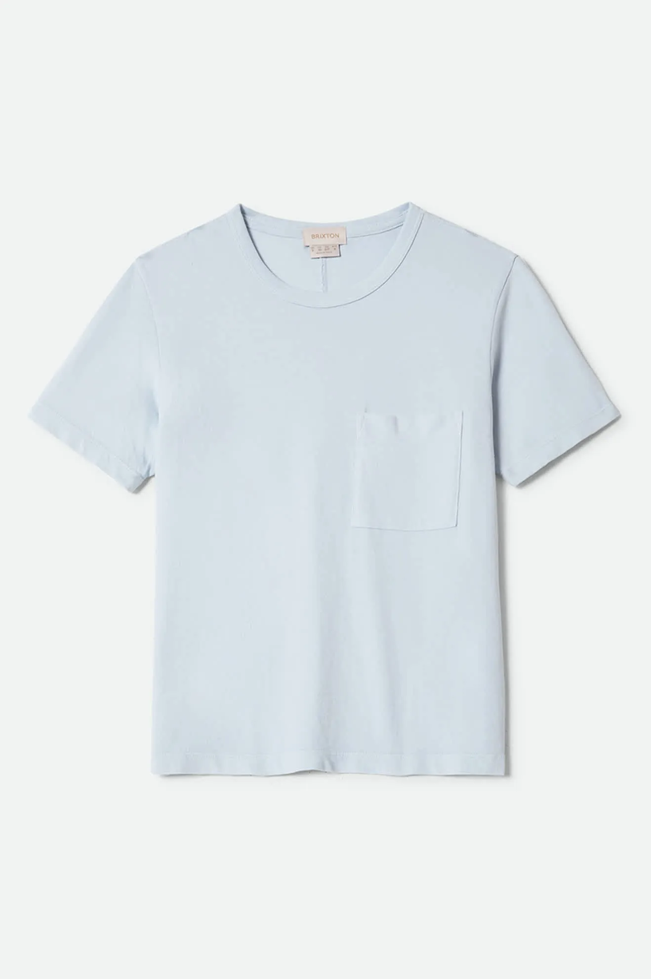 Carefree Organic Garment Dye Perfect T-Shirt - Blue Aura sold by Brixton product image thumbnail 2