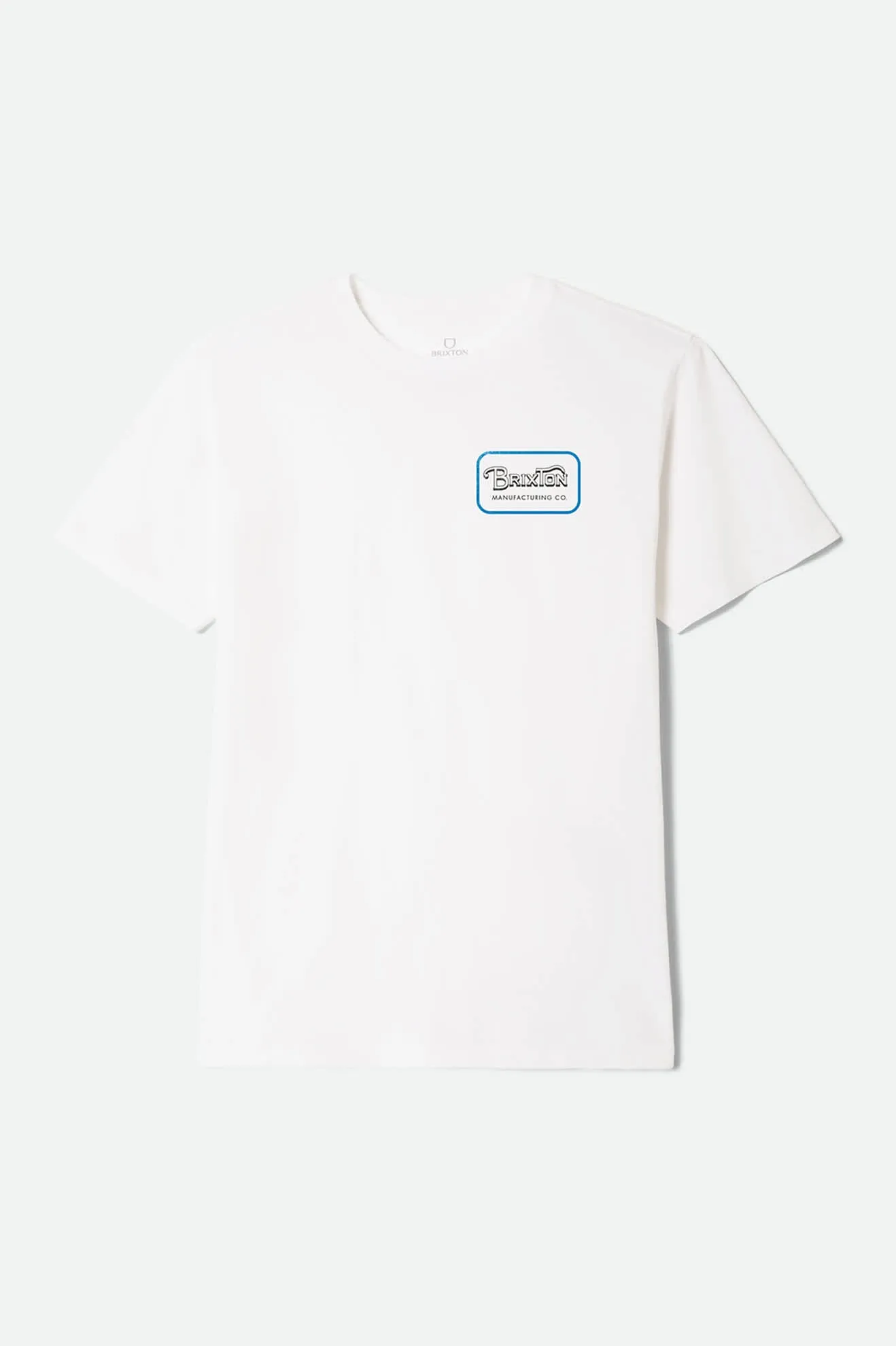 Grade Short Sleeve Standard T-Shirt - White/Washed Black/Medium Blue sold by Brixton