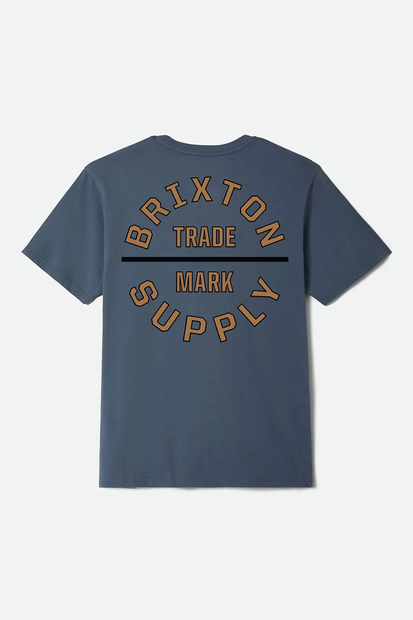 Oath V Short Sleeve Standard T-Shirt - Ocean Breeze/Light Brown/Black sold by Brixton product image thumbnail 2