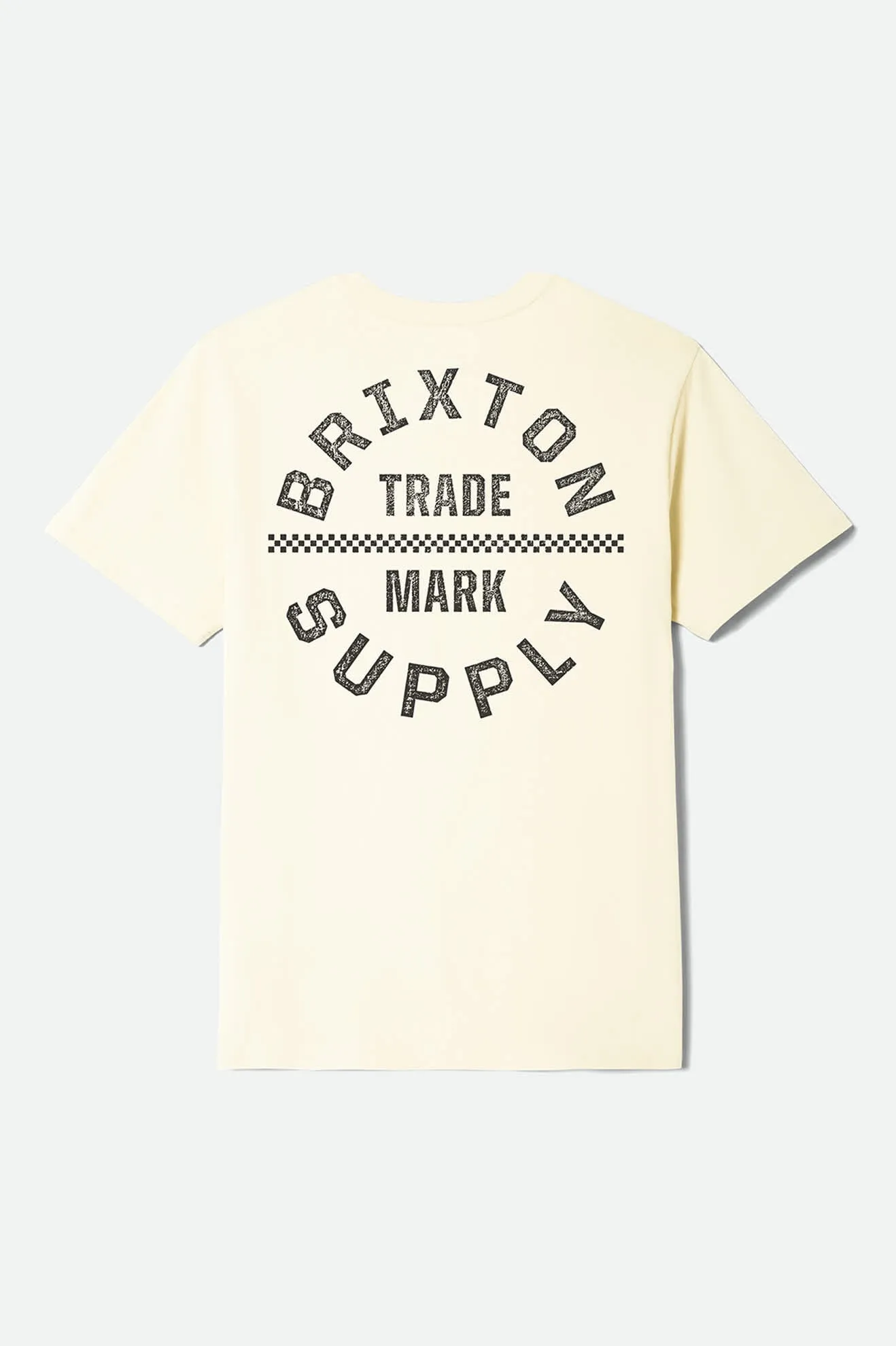 Oath V Short Sleeve Standard T-Shirt - Cream/Washed Black sold by Brixton product image thumbnail 2