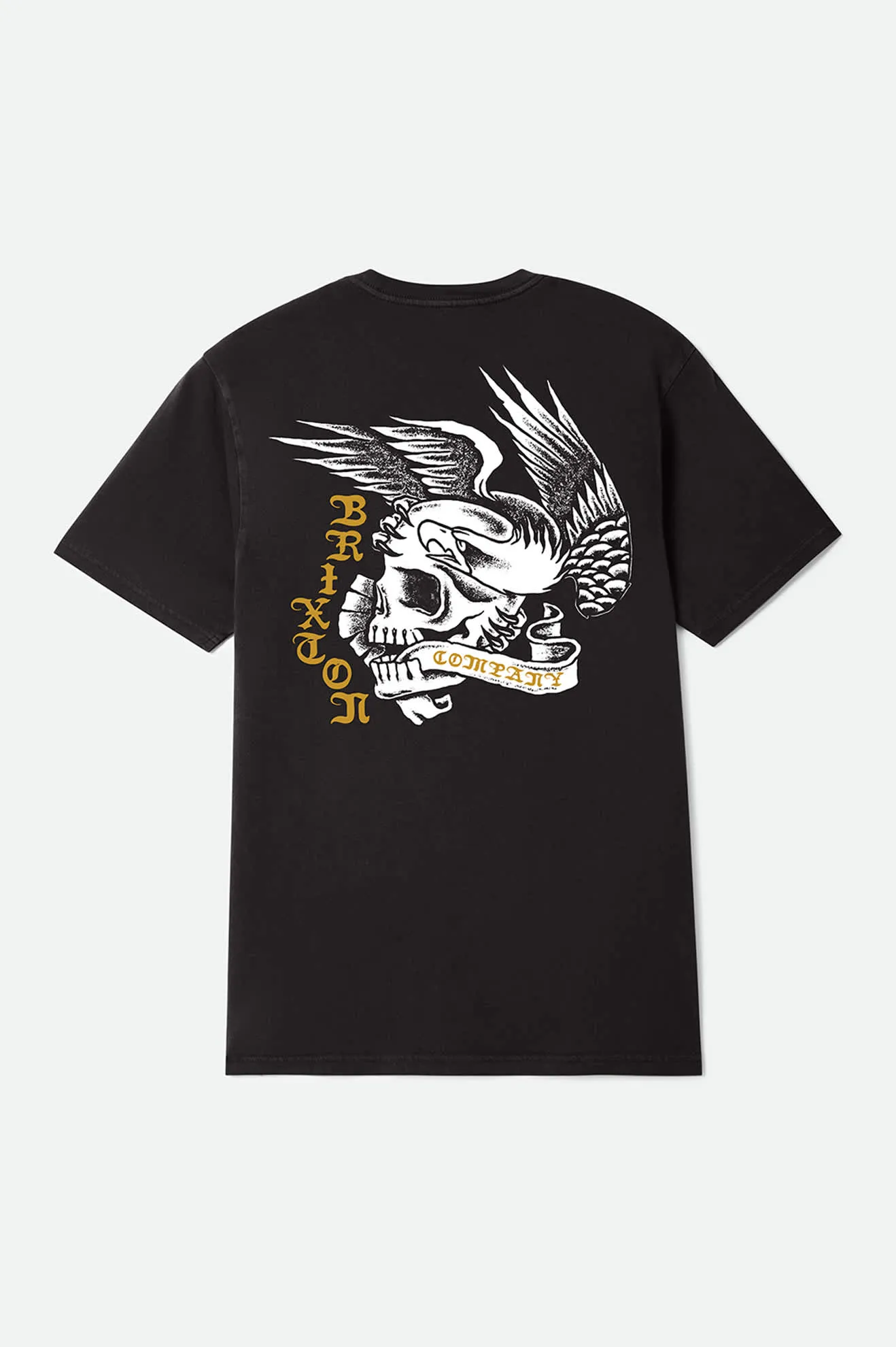 Wolcott Short Sleeve Standard T-Shirt - Black Worn Wash sold by Brixton product image thumbnail 2