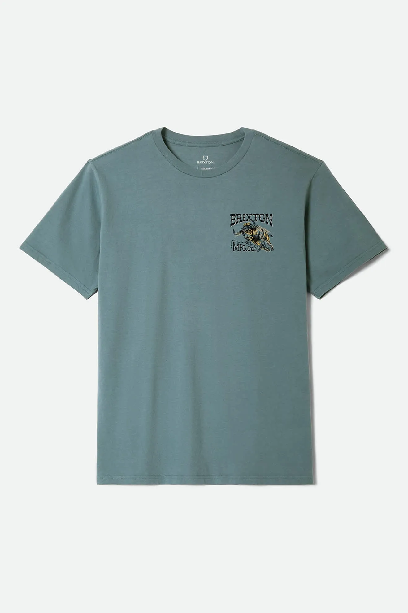 Barquero Short Sleeve Standard T-Shirt - Ocean Breeze sold by Brixton