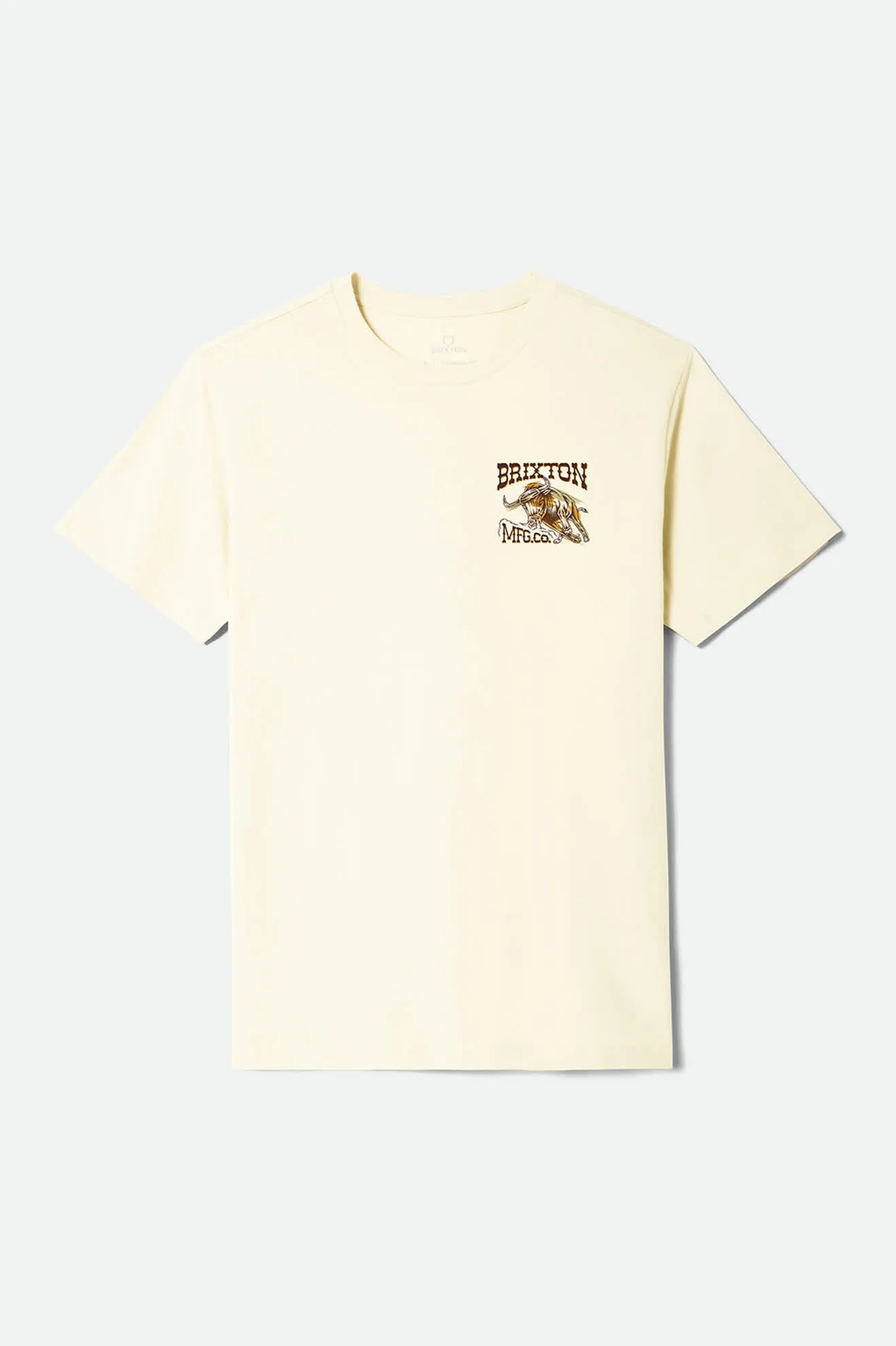 Barquero Short Sleeve Standard T-Shirt - Cream sold by Brixton