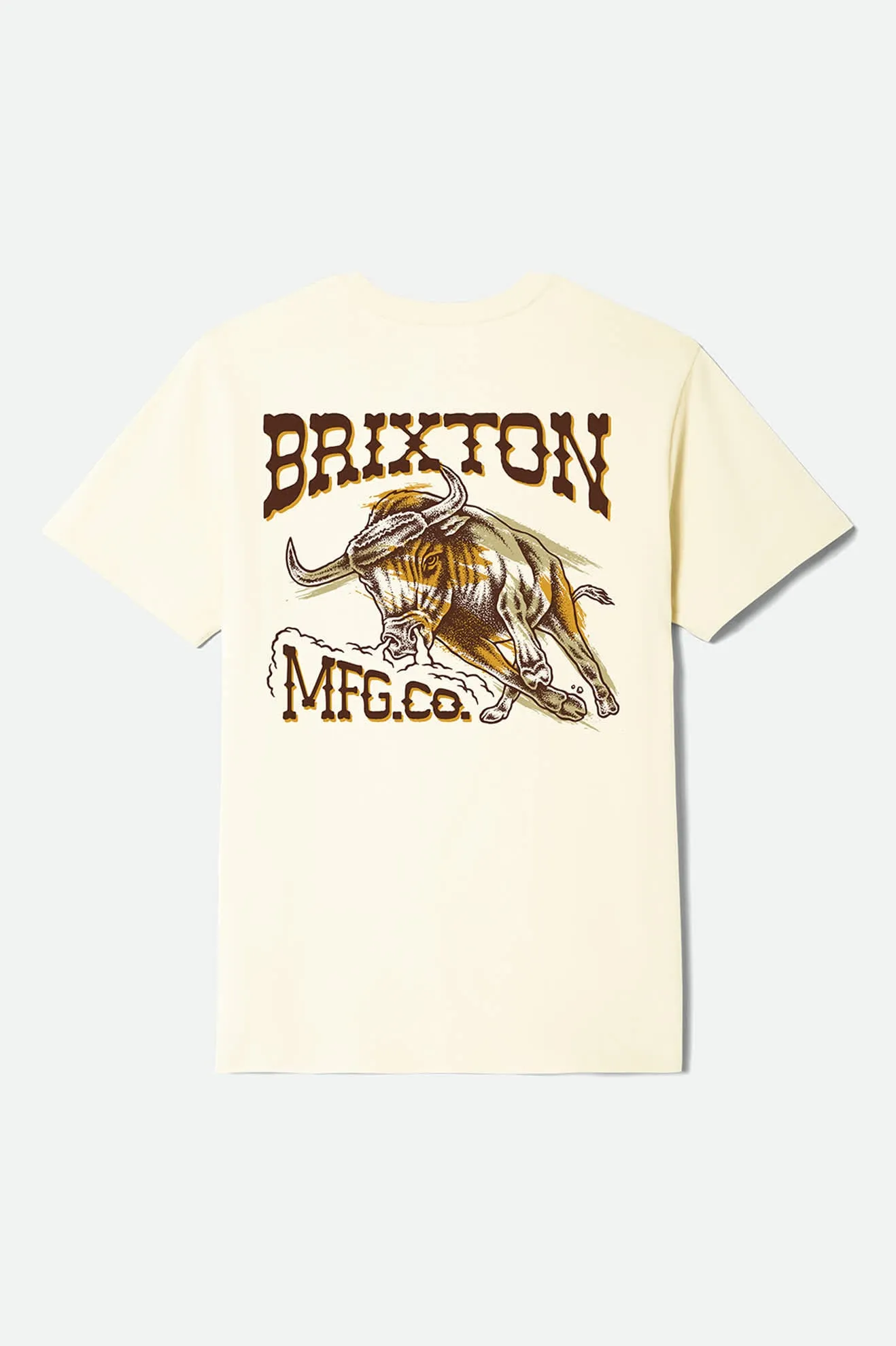 Barquero Short Sleeve Standard T-Shirt - Cream sold by Brixton product image thumbnail 2