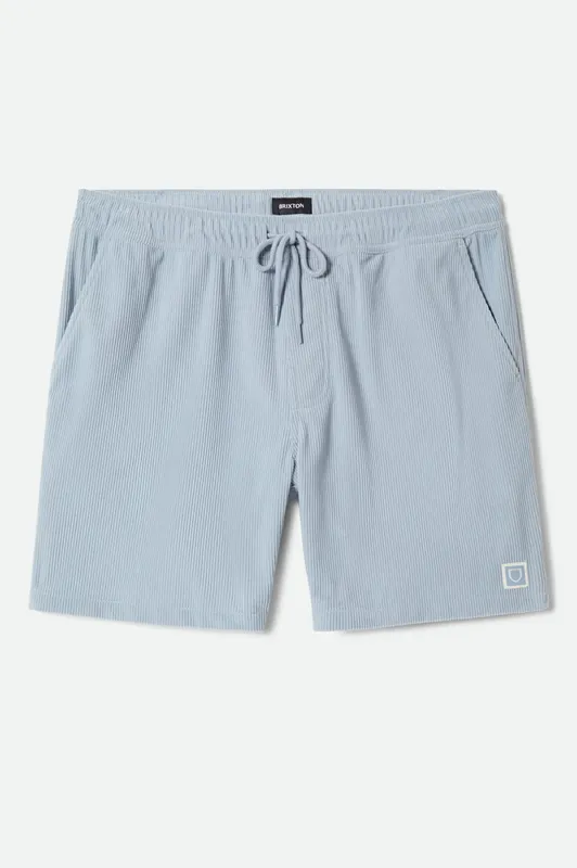Everyday Corduroy Short - Dusty Blue made by Brixton