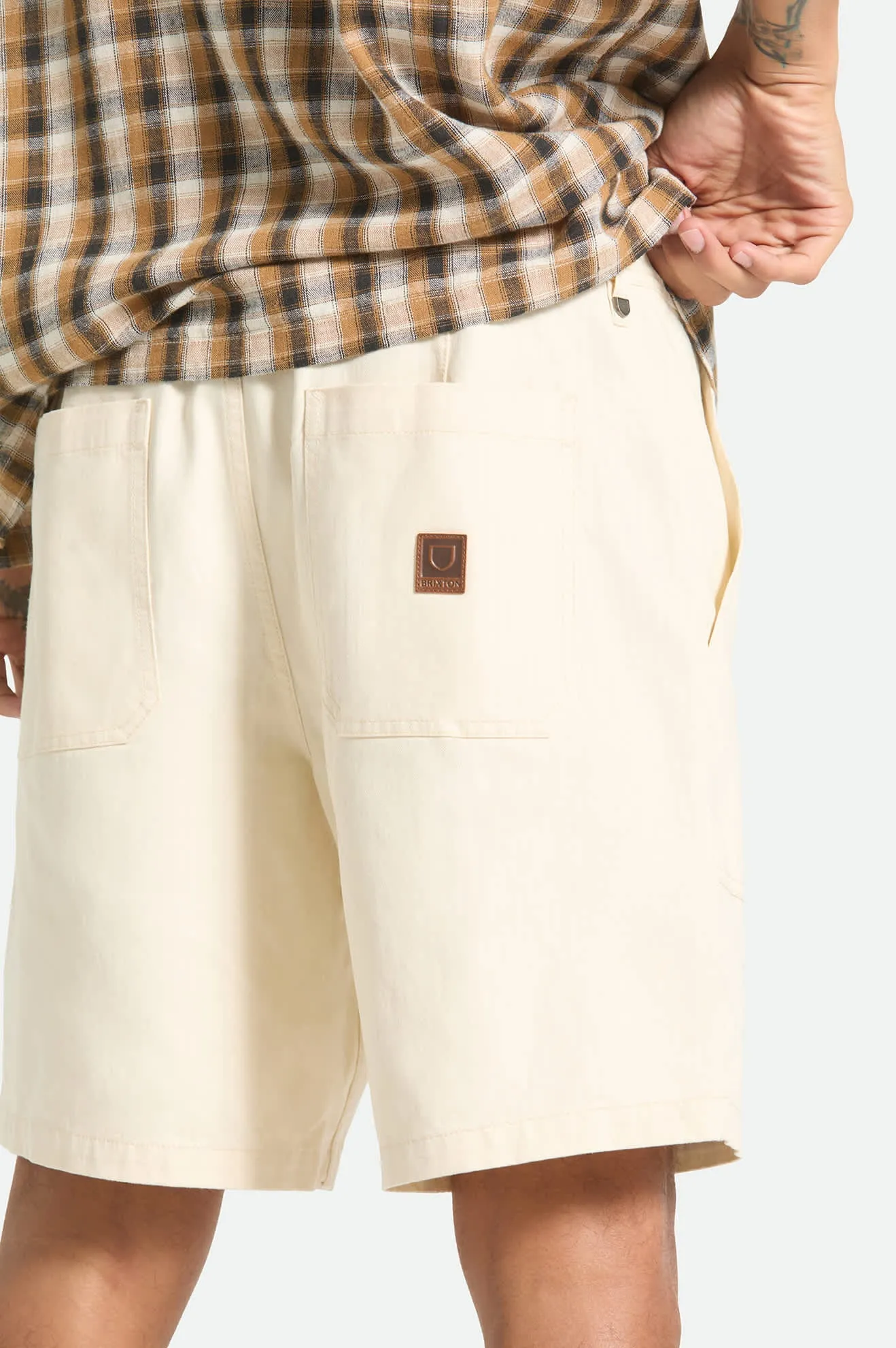 Surplus Vintage Wash Herringbone Short - Whitecap sold by Brixton product image thumbnail 5