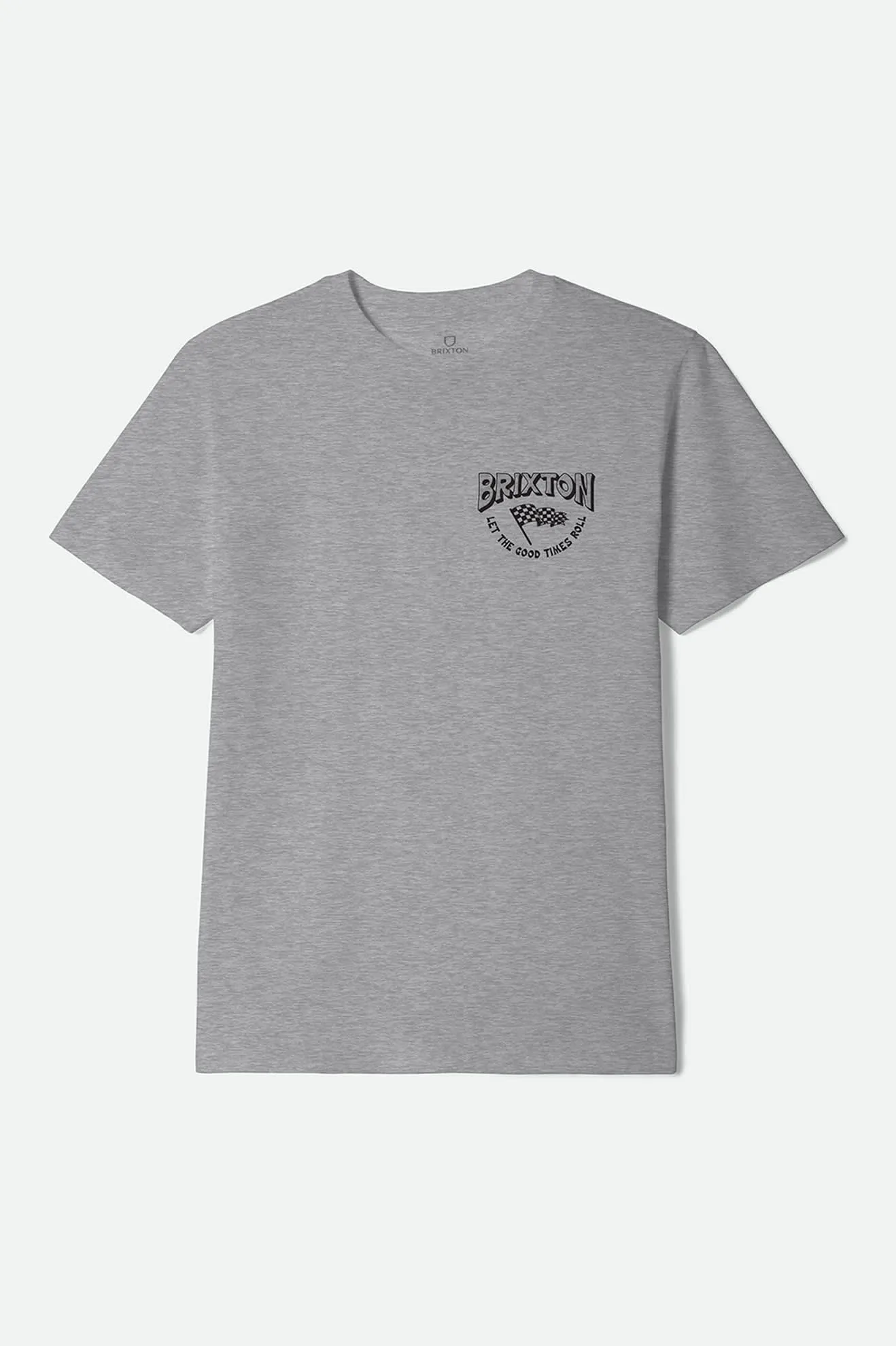 Garnet Short Sleeve Standard T-Shirt - Heather Grey sold by Brixton