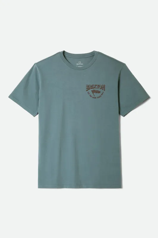 Garnet Short Sleeve Standard T-Shirt - Ocean Breeze made by Brixton