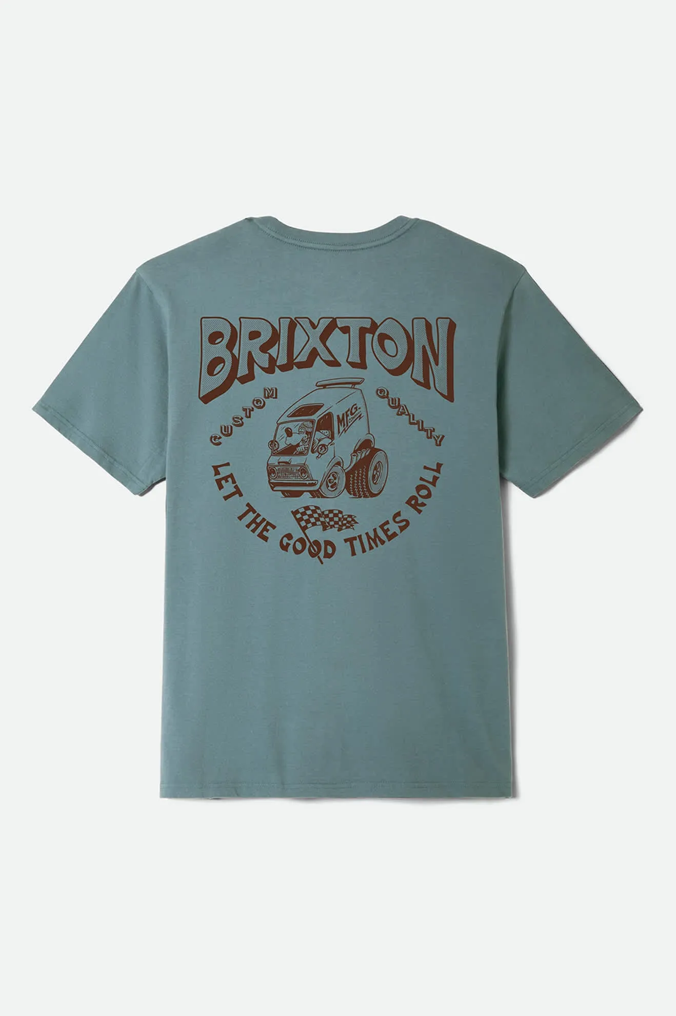 Garnet Short Sleeve Standard T-Shirt - Ocean Breeze sold by Brixton product image thumbnail 2