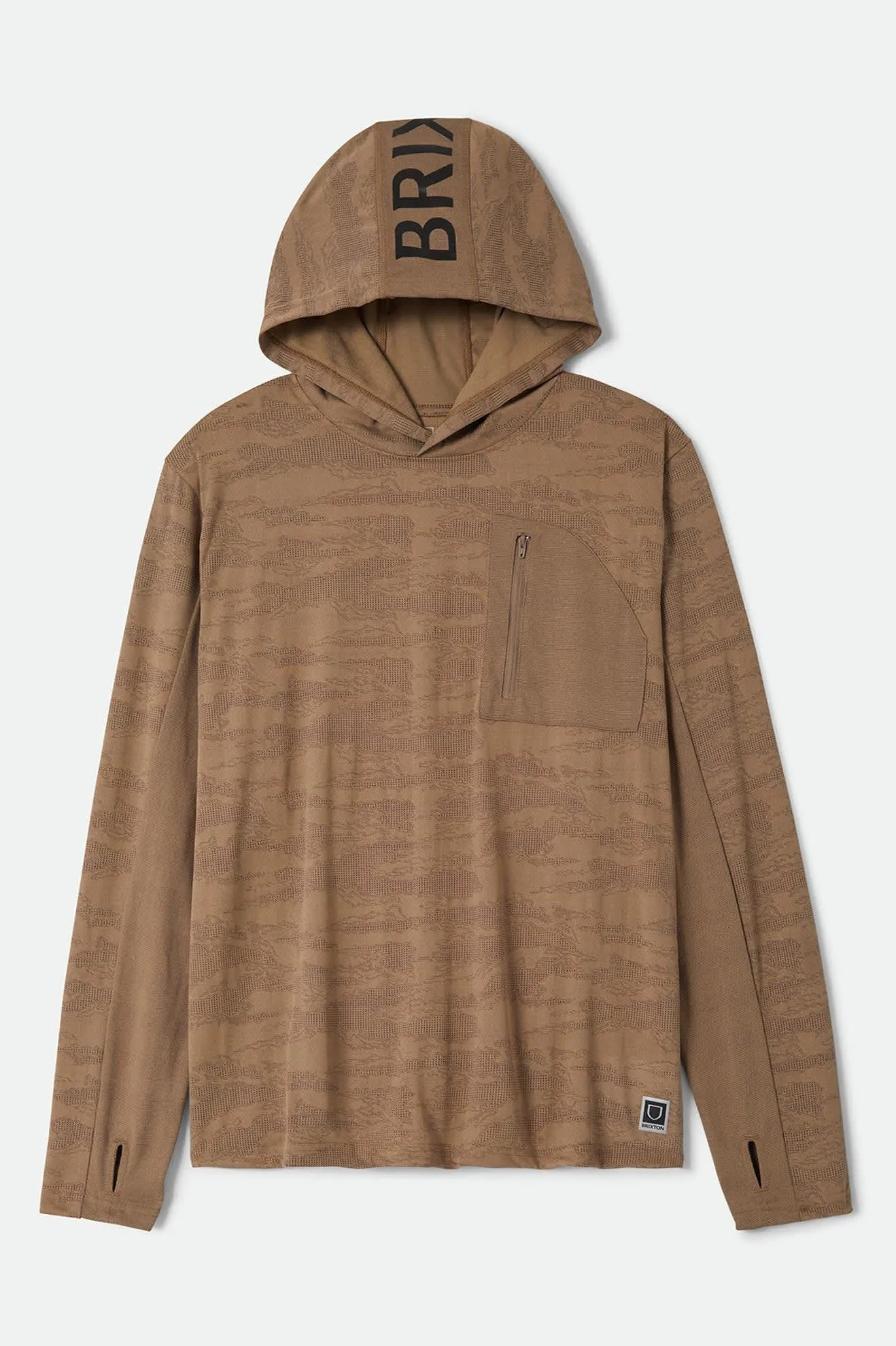 Journey Long Sleeve Sun Hoodie - Desert Tiger Camo sold by Brixton