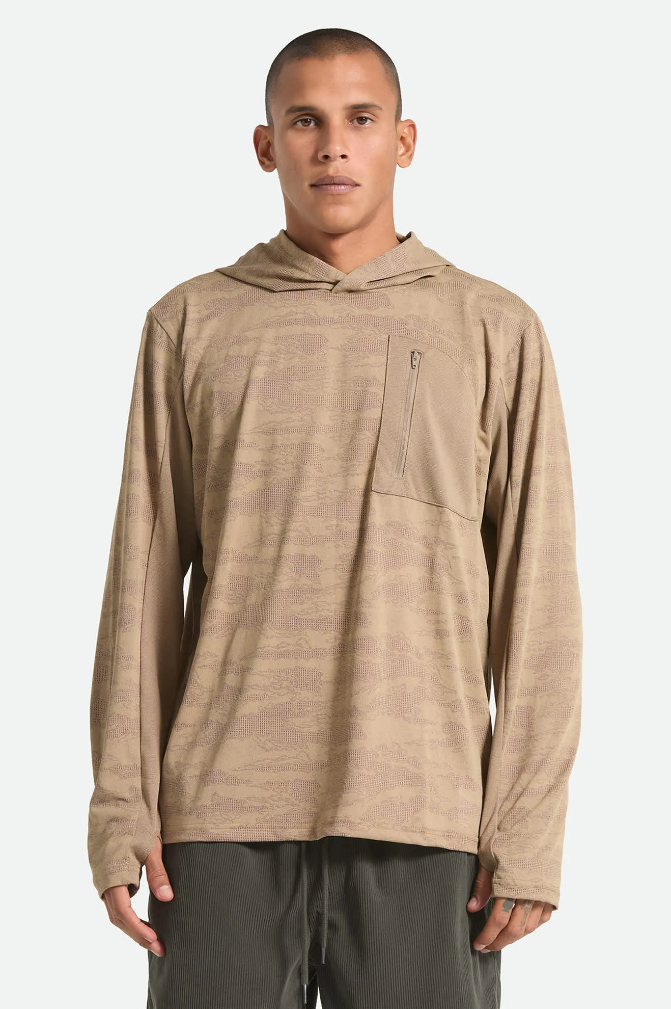 Journey Long Sleeve Sun Hoodie - Desert Tiger Camo sold by Brixton product image thumbnail 2
