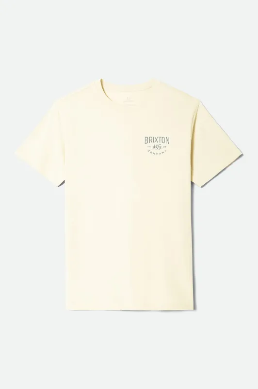 Fremont Short Sleeve Standard T-Shirt - Cream made by Brixton