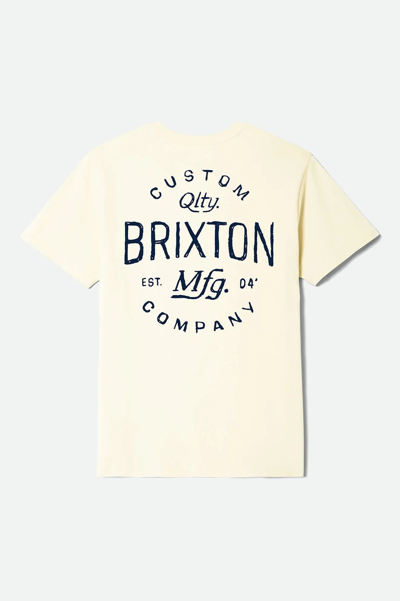 Fremont Short Sleeve Standard T-Shirt - Cream sold by Brixton product image thumbnail 2