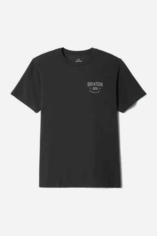 Fremont Short Sleeve Standard T-Shirt - Vintage Black made by Brixton