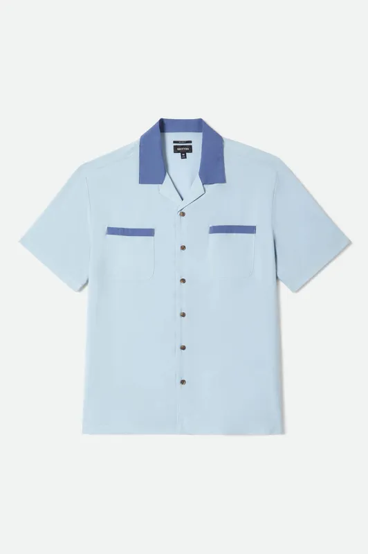 Lafayette Short Sleeve Shirt - Blue Aura made by Brixton