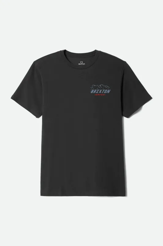Bulldogger Short Sleeve Standard T-Shirt - Vintage Black made by Brixton