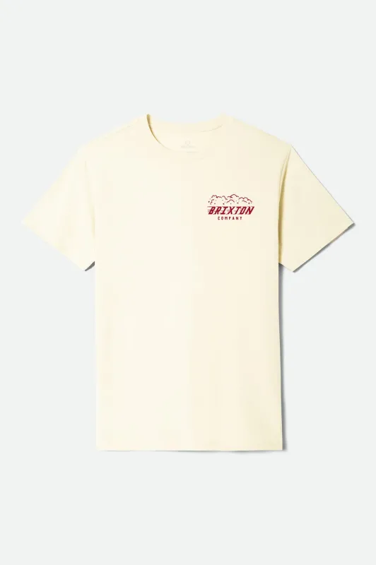 Bulldogger Short Sleeve Standard T-Shirt - Cream made by Brixton