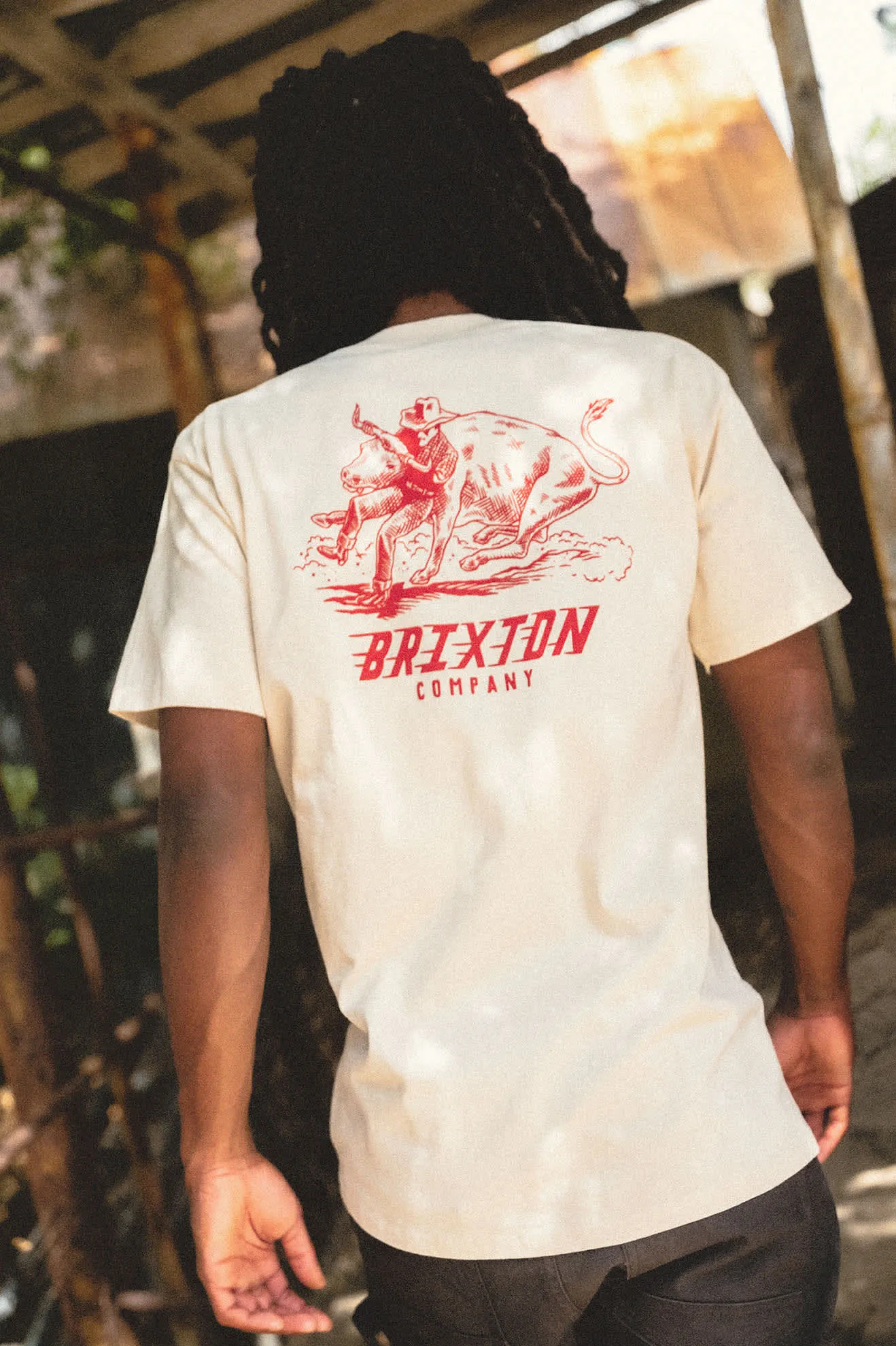 Bulldogger Short Sleeve Standard T-Shirt - Cream sold by Brixton product image thumbnail 2