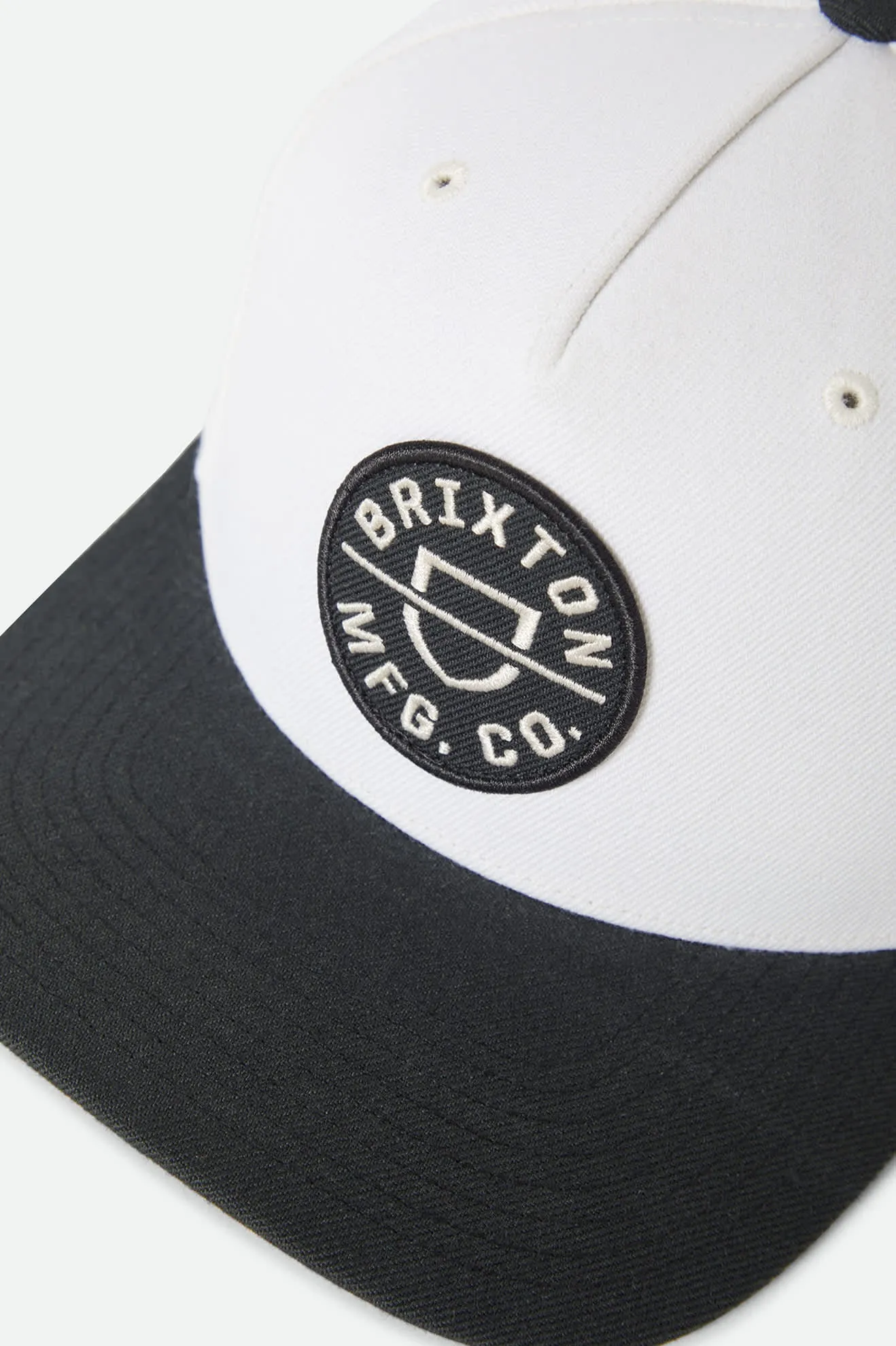 Crest Netplus Snapback - Black/Off White sold by Brixton product image thumbnail 3