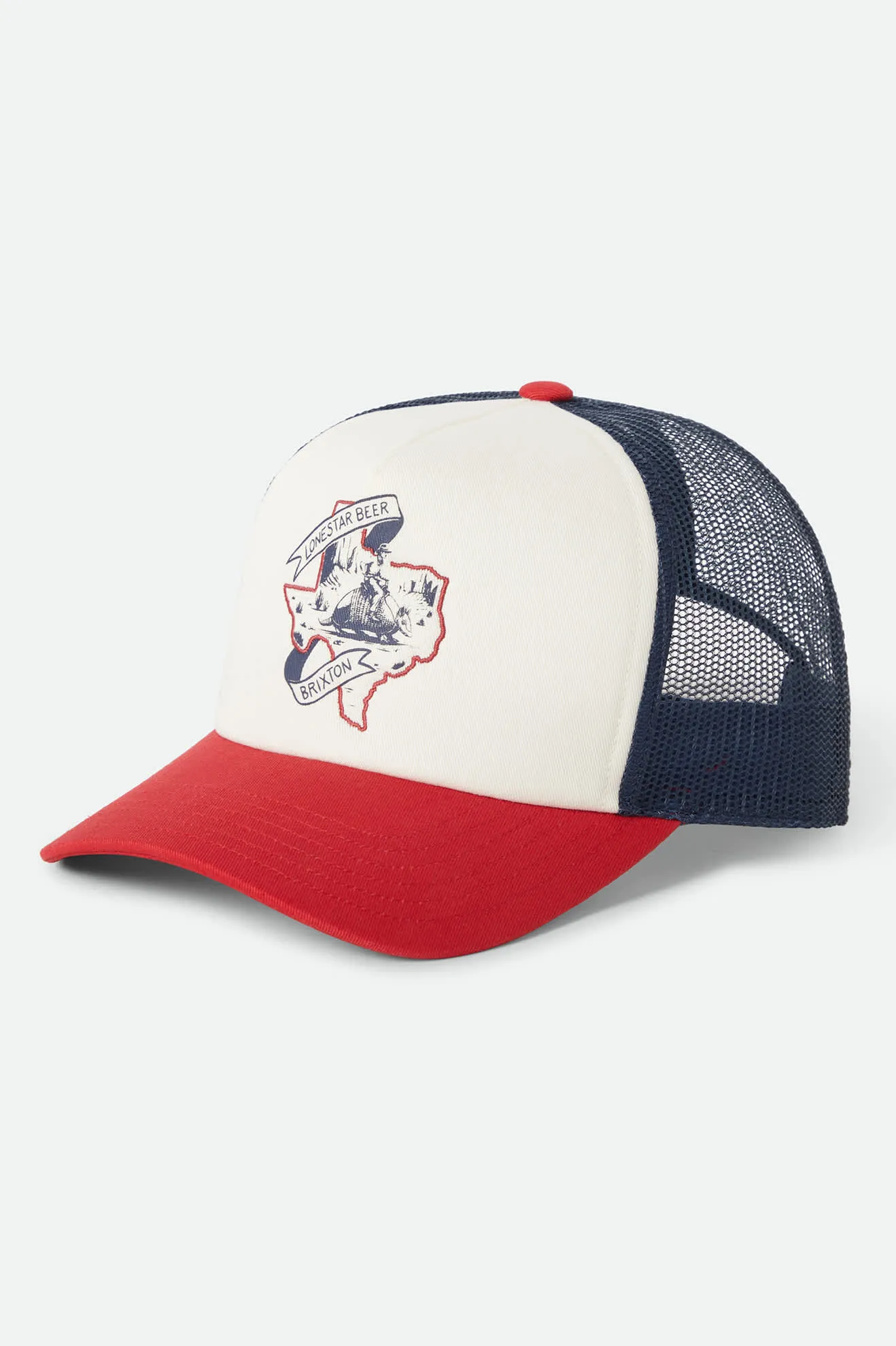 Lone Star X Brixton Trucker Hat - Red/White/Blue sold by Brixton