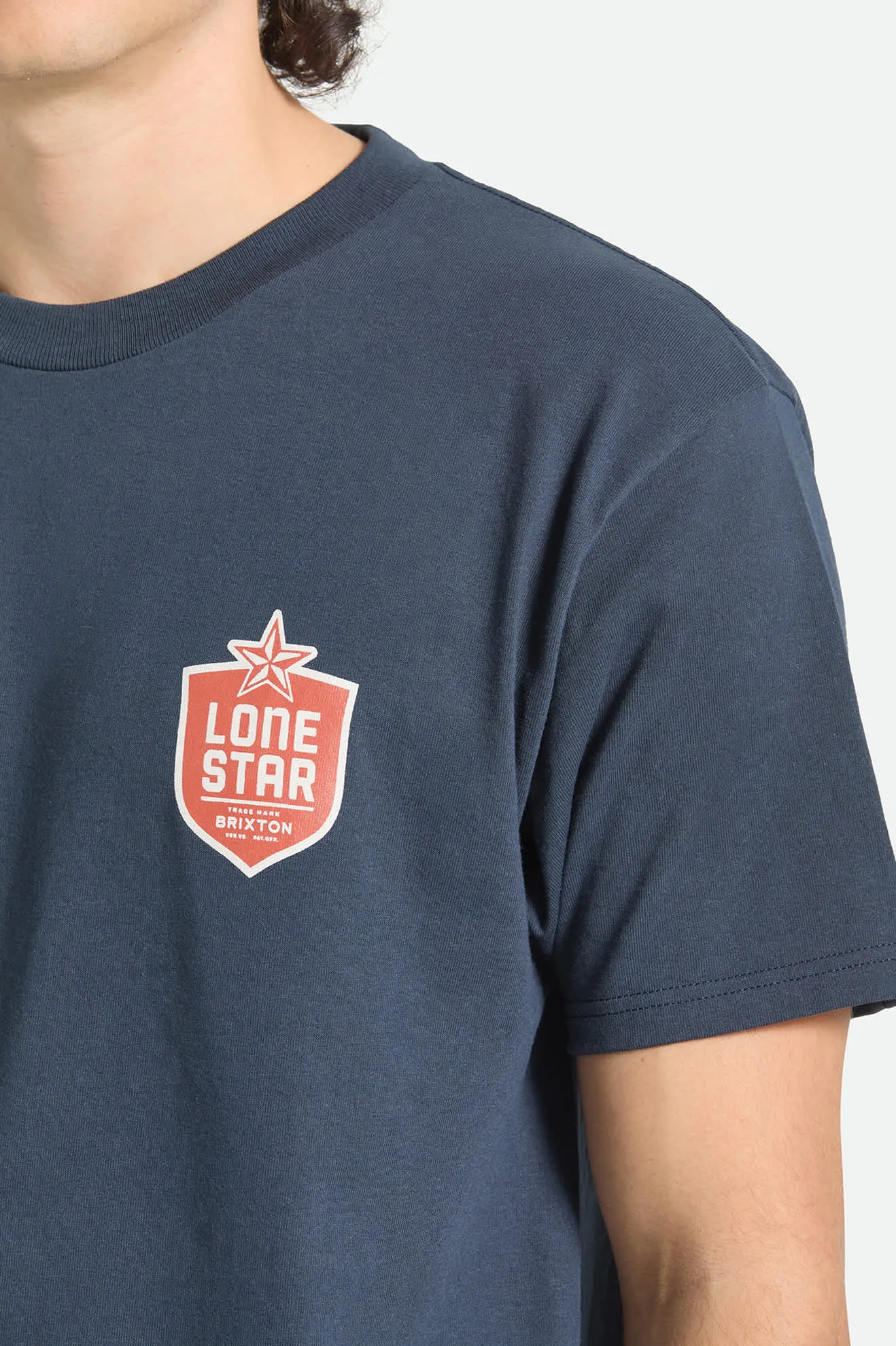 Lone Star Desertscape Short Sleeve Standard T-Shirt - Navy sold by Brixton product image thumbnail 5
