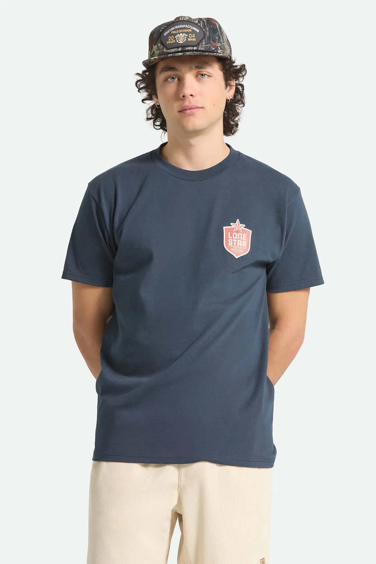 Lone Star Desertscape Short Sleeve Standard T-Shirt - Navy sold by Brixton product image thumbnail 2