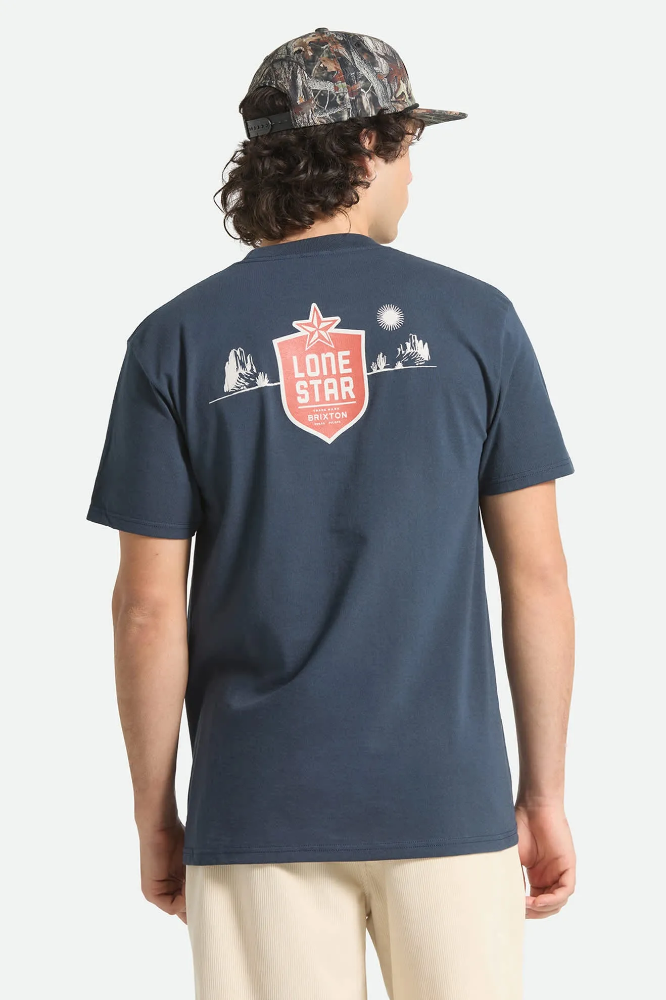 Lone Star Desertscape Short Sleeve Standard T-Shirt - Navy sold by Brixton product image thumbnail 3