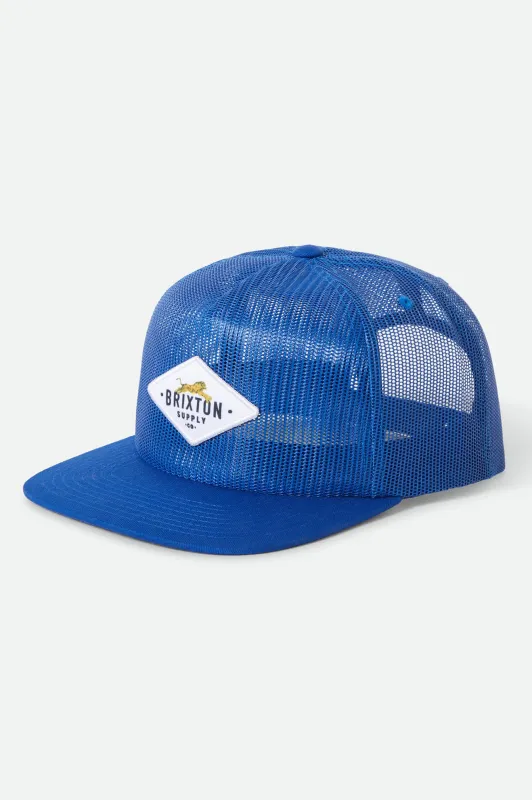 Leaper All Mesh Trucker Hat - Royal made by Brixton