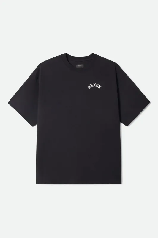 Drive Short Sleeve Oversized T-Shirt - Black made by Brixton
