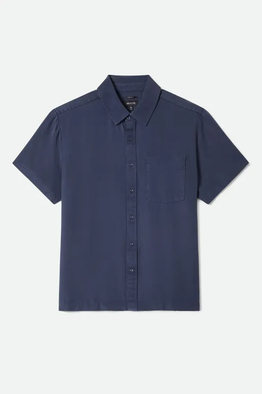 Cooling Comfort Short Sleeve Shirt - Midnight Navy made by Brixton