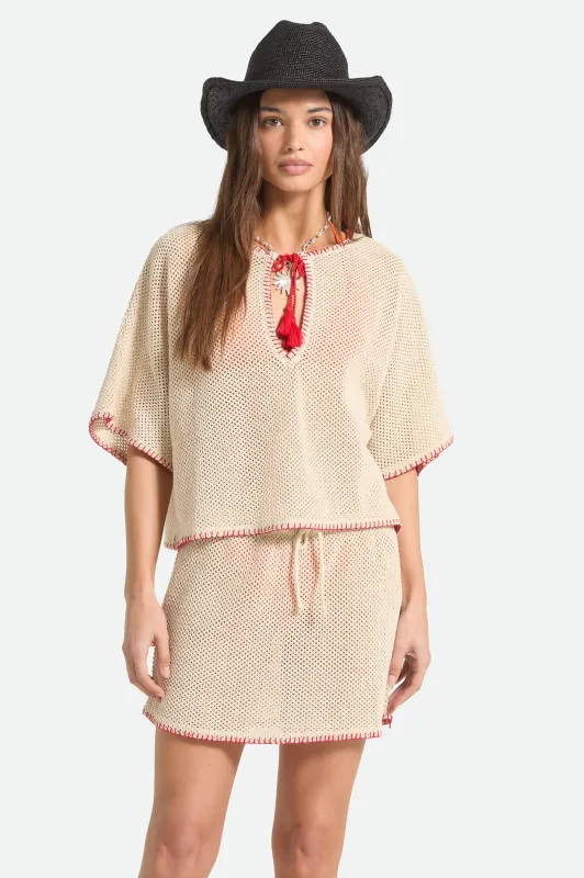 The Crochet Cover Up - Timeless Taupe made by Brixton