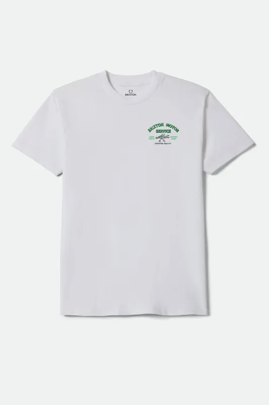 Dyson Standard T-Shirt - White made by Brixton