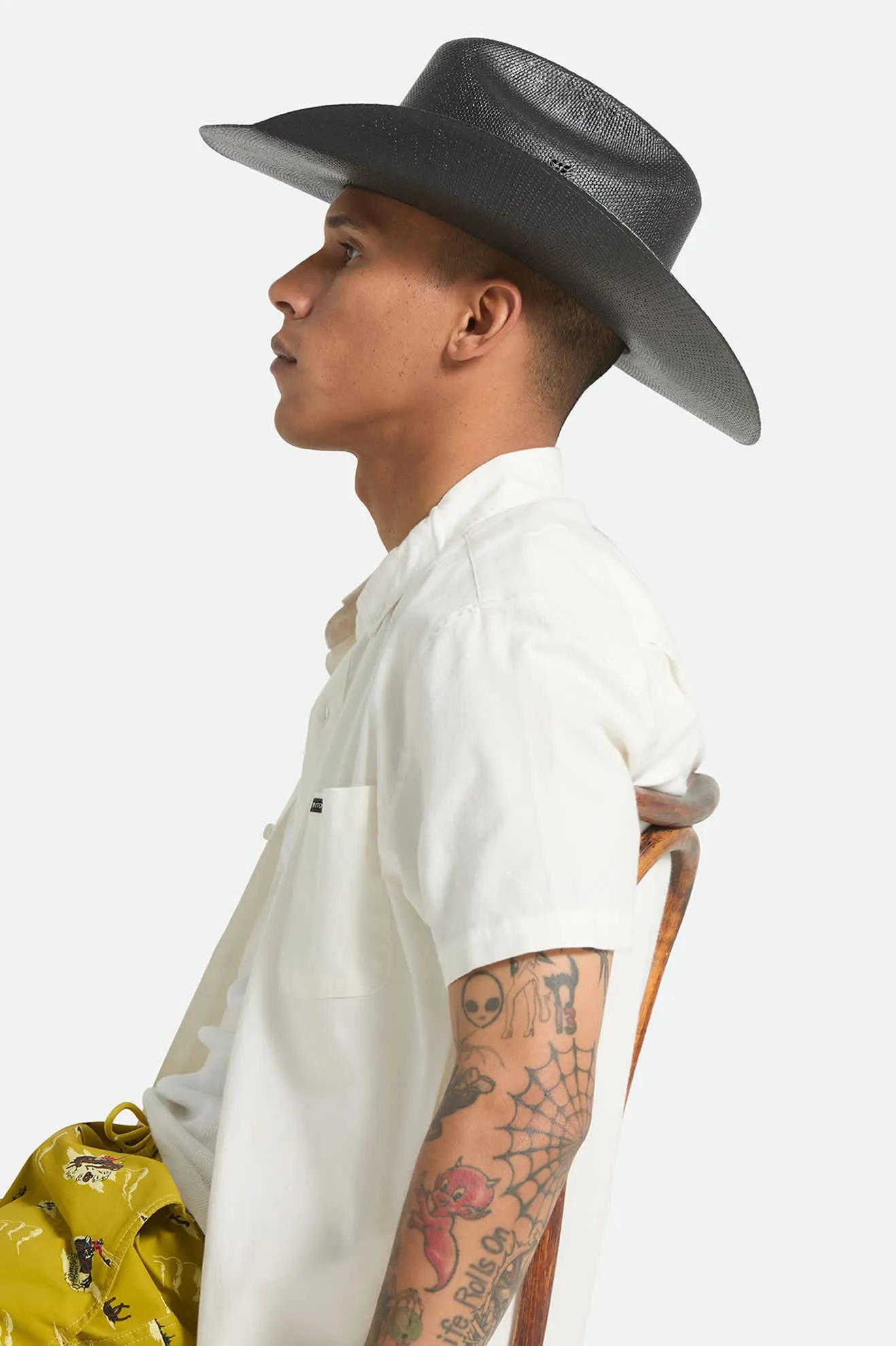 Laredo Straw Cowboy Hat - Black sold by Brixton product image thumbnail 3
