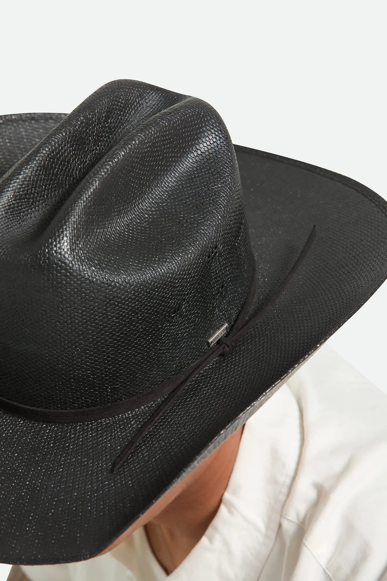 Laredo Straw Cowboy Hat - Black sold by Brixton product image thumbnail 4