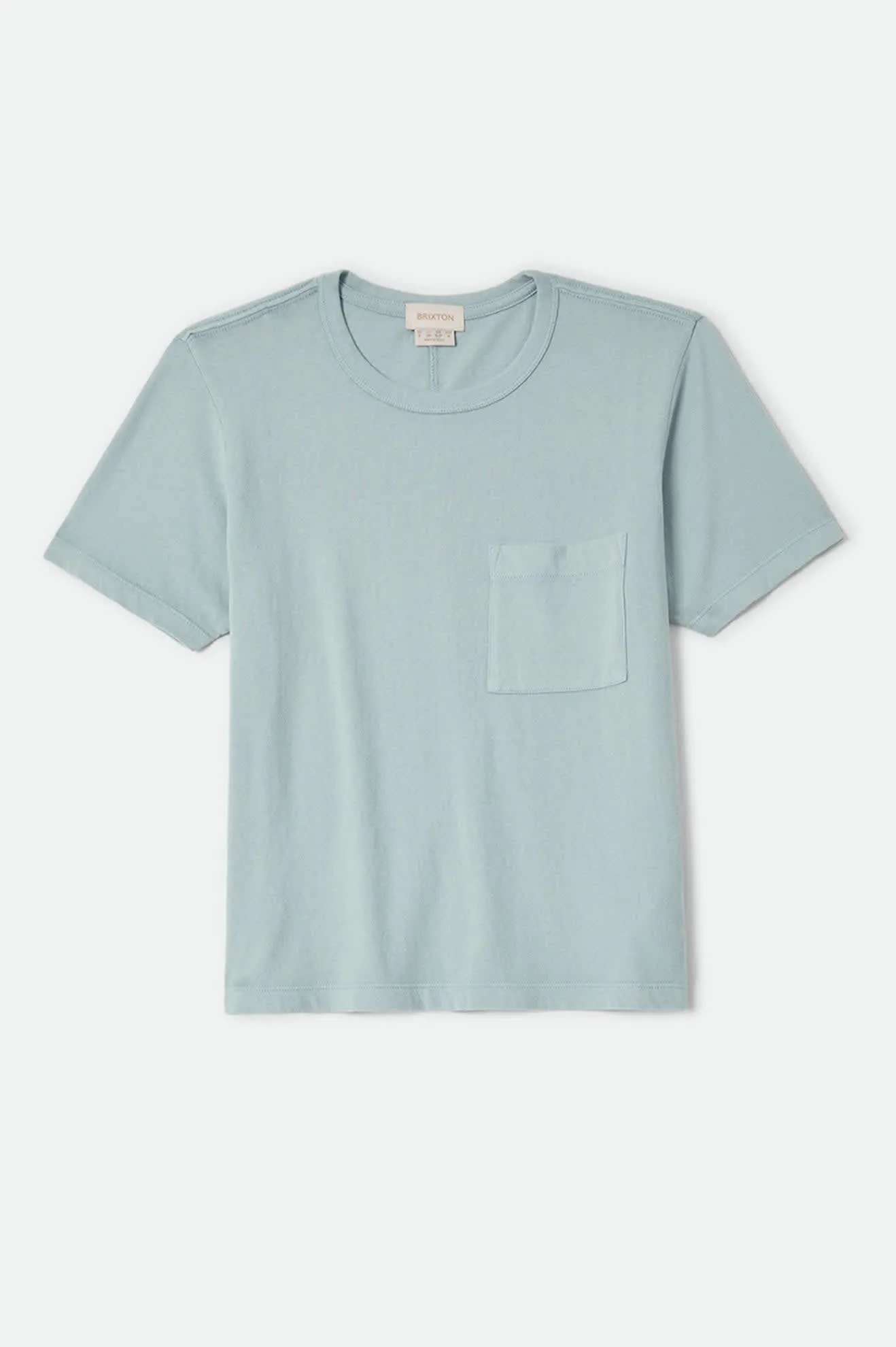 Carefree Organic Garment Dye Perfect T-Shirt - Sea Grass sold by Brixton product image thumbnail 2