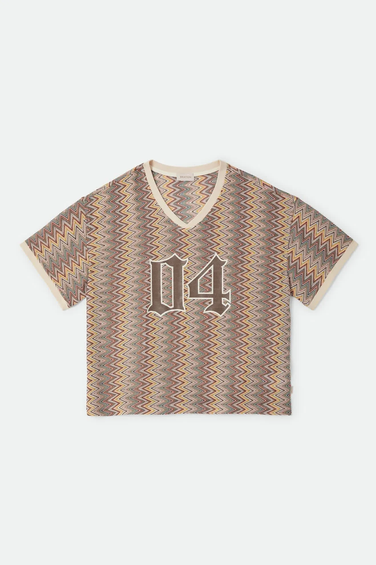 Football Oversized Mesh Jersey - Multi Color Zigzag sold by Brixton product image thumbnail 2