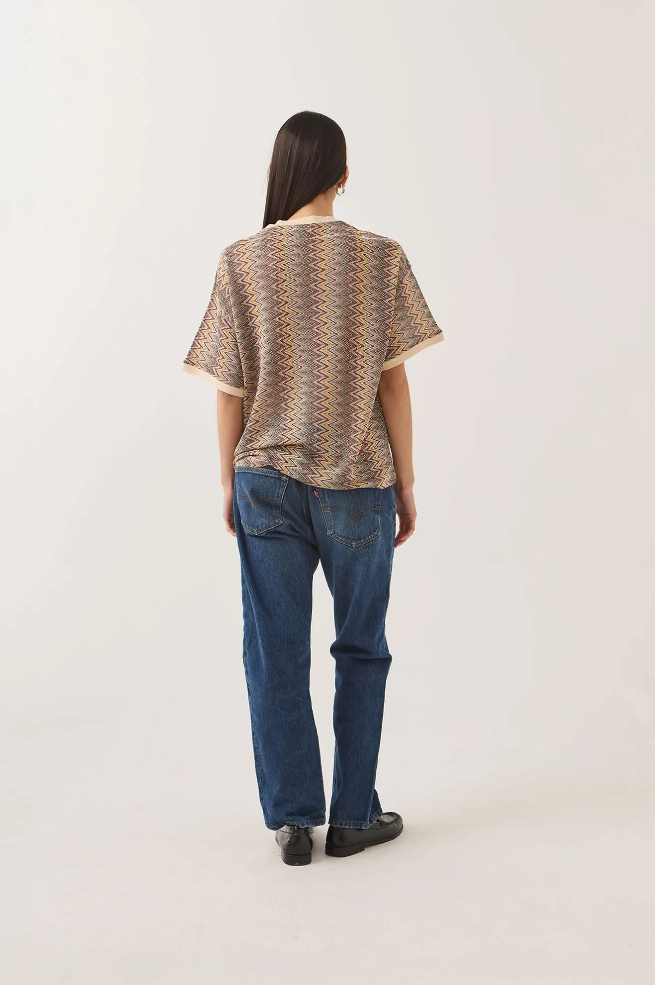 Football Oversized Mesh Jersey - Multi Color Zigzag sold by Brixton product image thumbnail 3