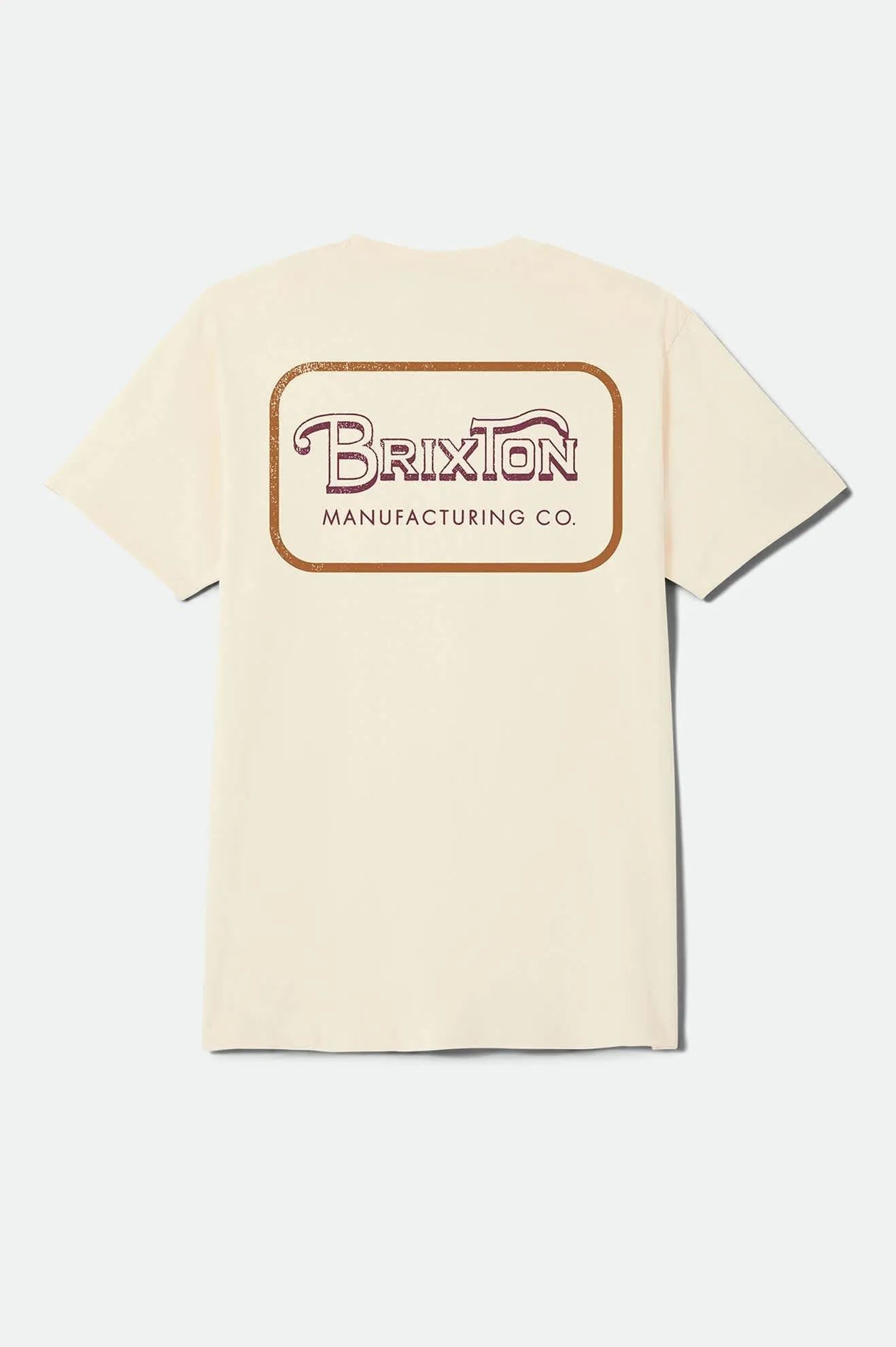 Grade Standard T-Shirt - Cream/Burgundy/Rust sold by Brixton product image thumbnail 2