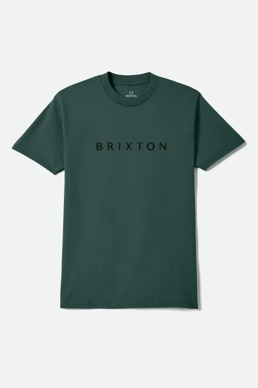Alpha Line Standard T-Shirt - Forest Green made by Brixton