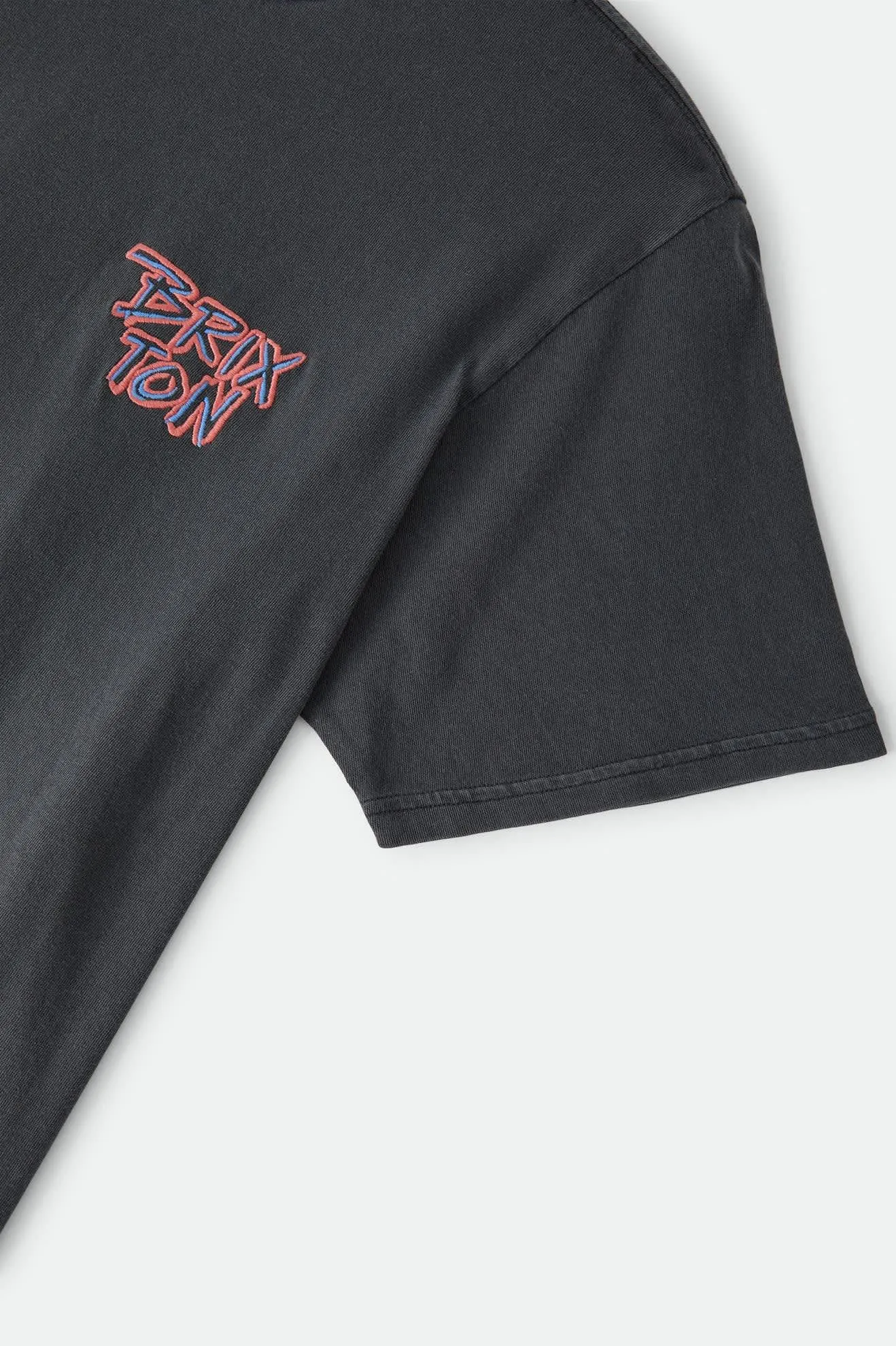 Rockton Standard T-Shirt - Black Worn Wash sold by Brixton product image thumbnail 4