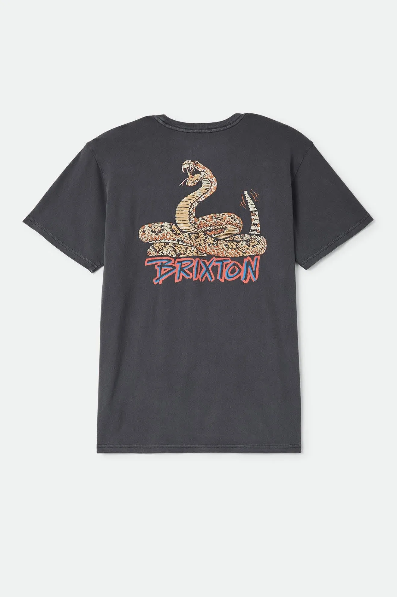 Rockton Standard T-Shirt - Black Worn Wash sold by Brixton product image thumbnail 2