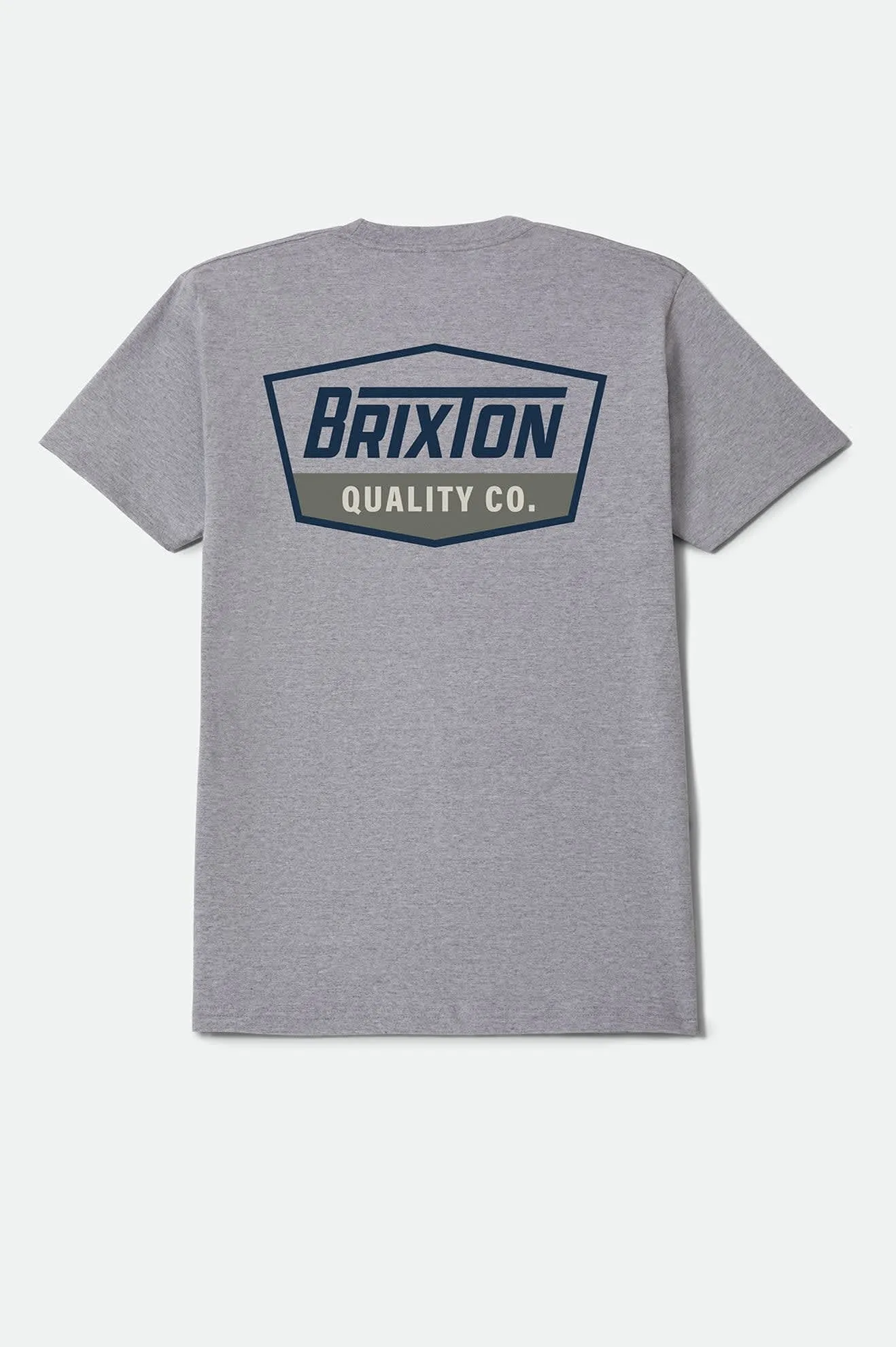 Regal Standard T-Shirt - Heather Grey/Navy sold by Brixton product image thumbnail 2