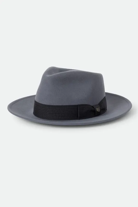 Eames Fedora - Future Grey/Black made by Brixton