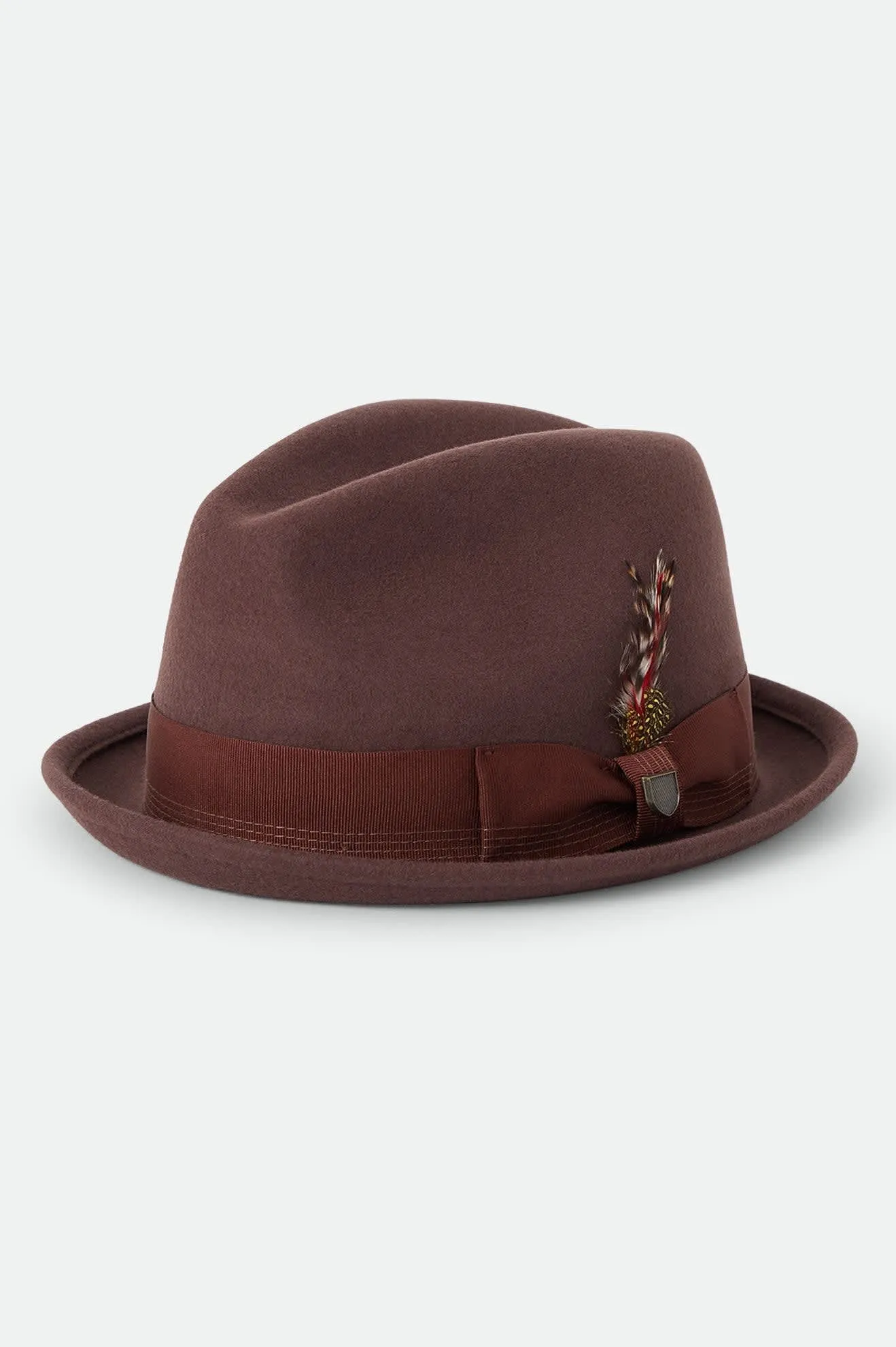 Gain Fedora - Chestnut sold by Brixton