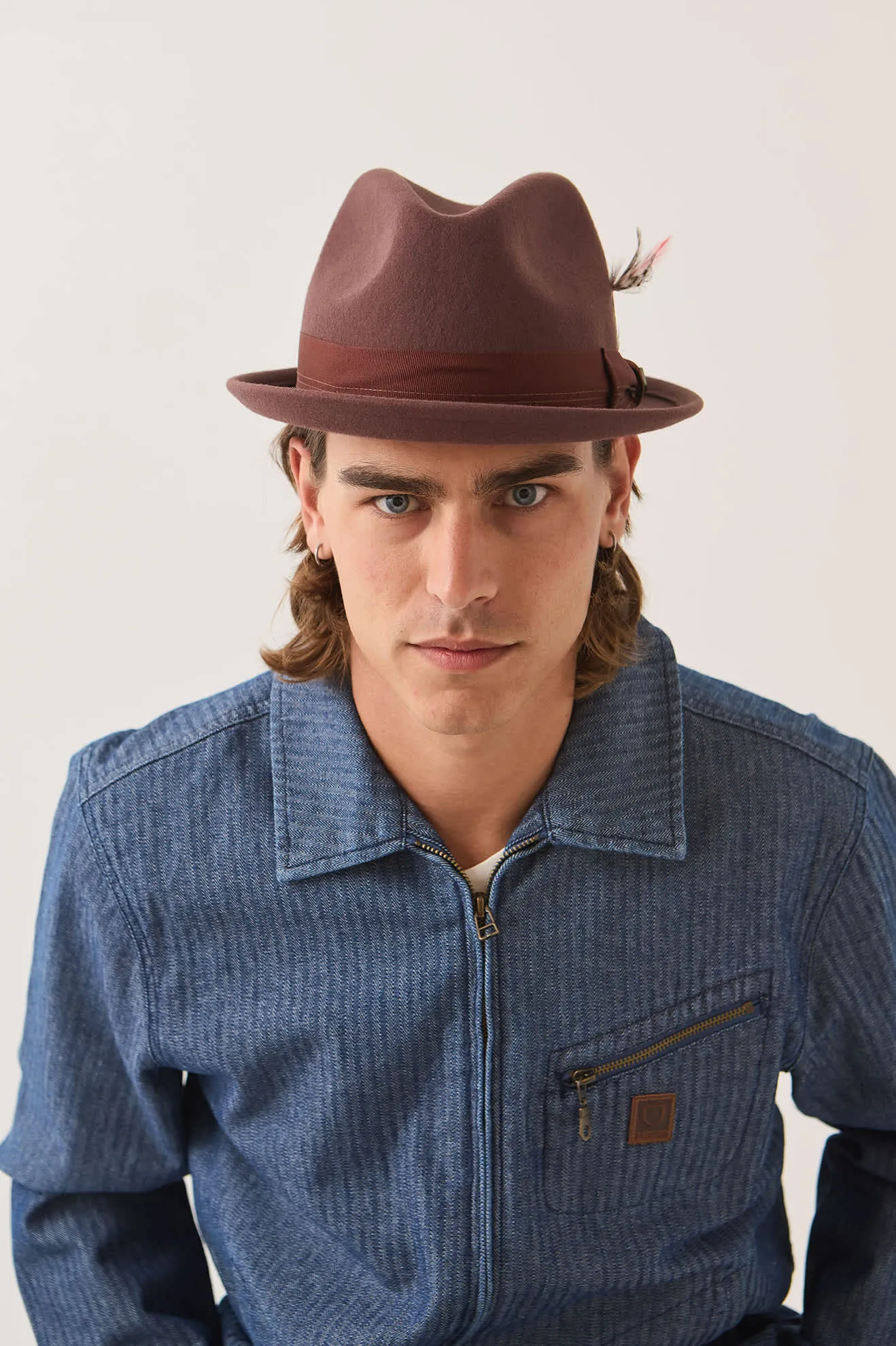 Gain Fedora - Chestnut sold by Brixton product image thumbnail 2