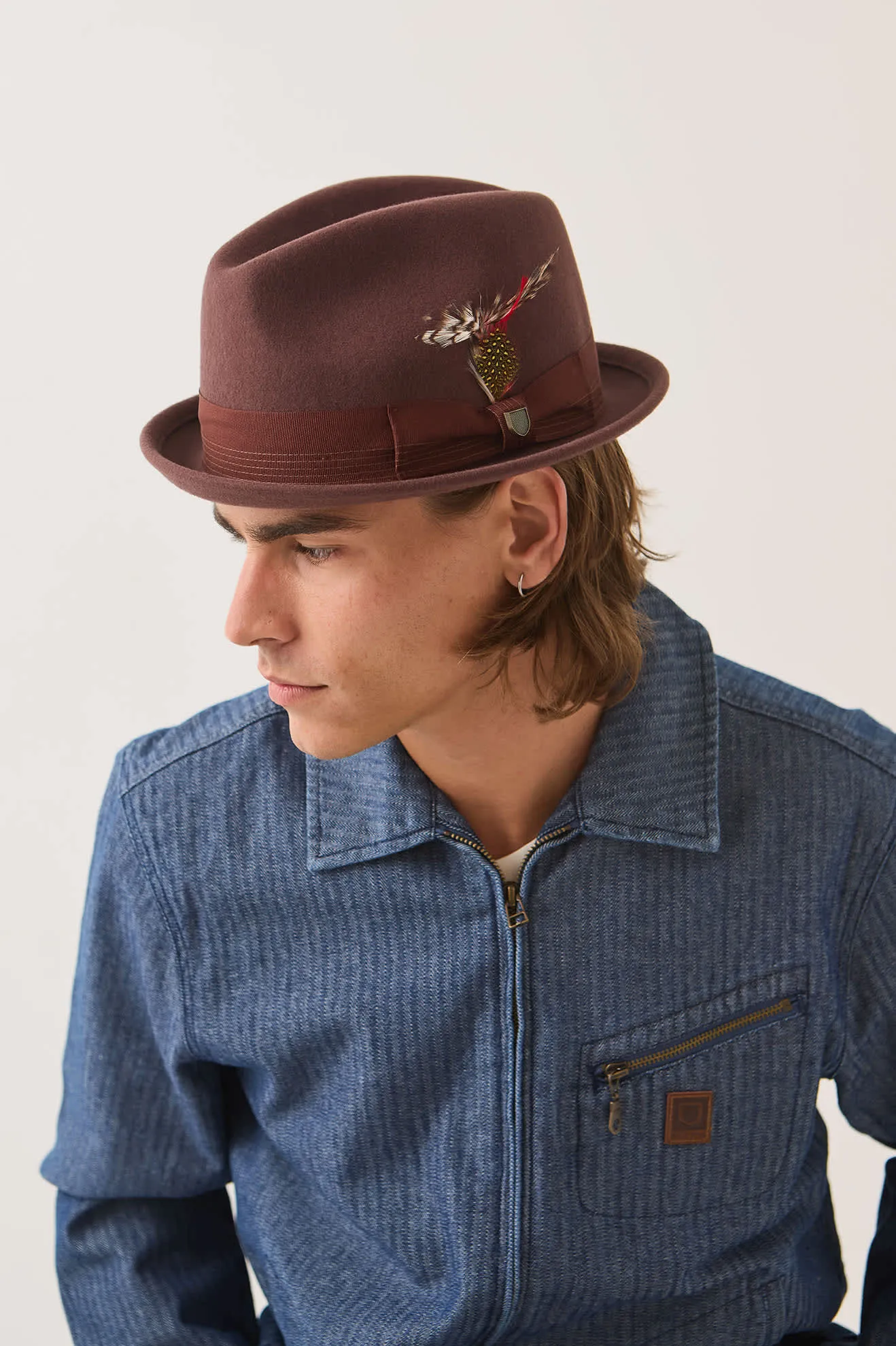 Gain Fedora - Chestnut sold by Brixton product image thumbnail 3