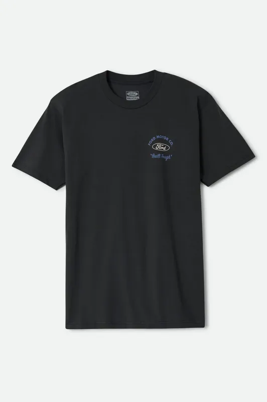 Ford Built Tough 4x4 T-Shirt - Burnt Rubber made by Brixton